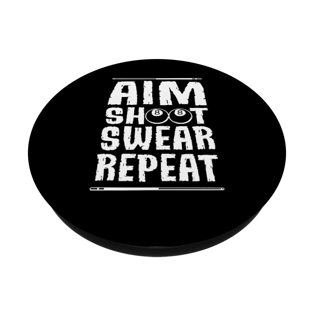 Billiards Pool Design PopSockets PopGrip - Interchangeable Phone Grip & Stand for iPhone, Samsung & Tablets - Perfect for Gaming, Photography & Secure Phone Handling