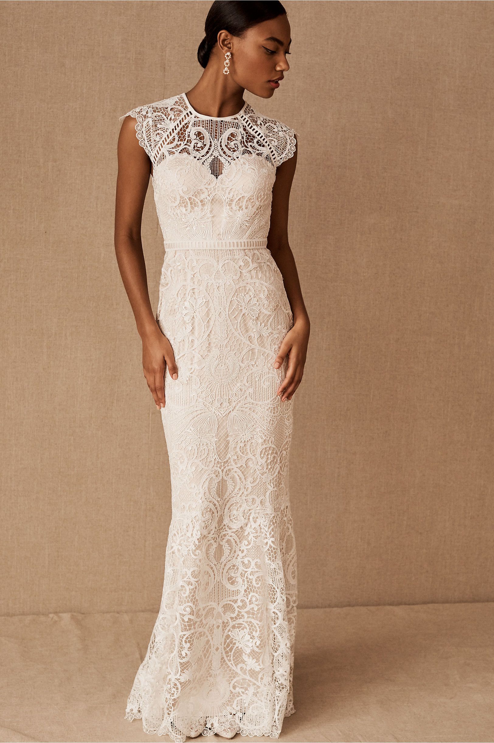 Catherine Deane Merry Gown - Elegant Floral Lace Wedding Dress for Bride, Perfect for Beach Weddings & Romantic Ceremonies