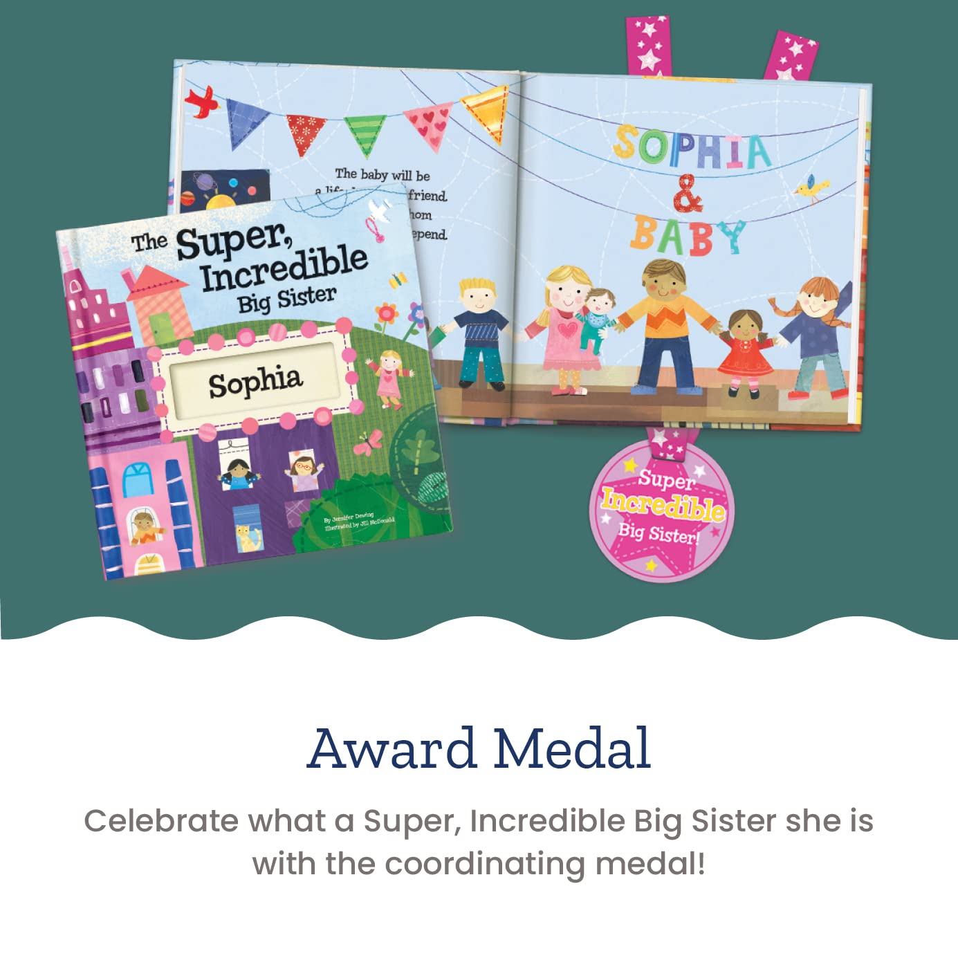 Personalized Children's Book - The Super Incredible Big Sister - I See Me! Softcover - Perfect Gift for Siblings, Birthday & Baby Showers