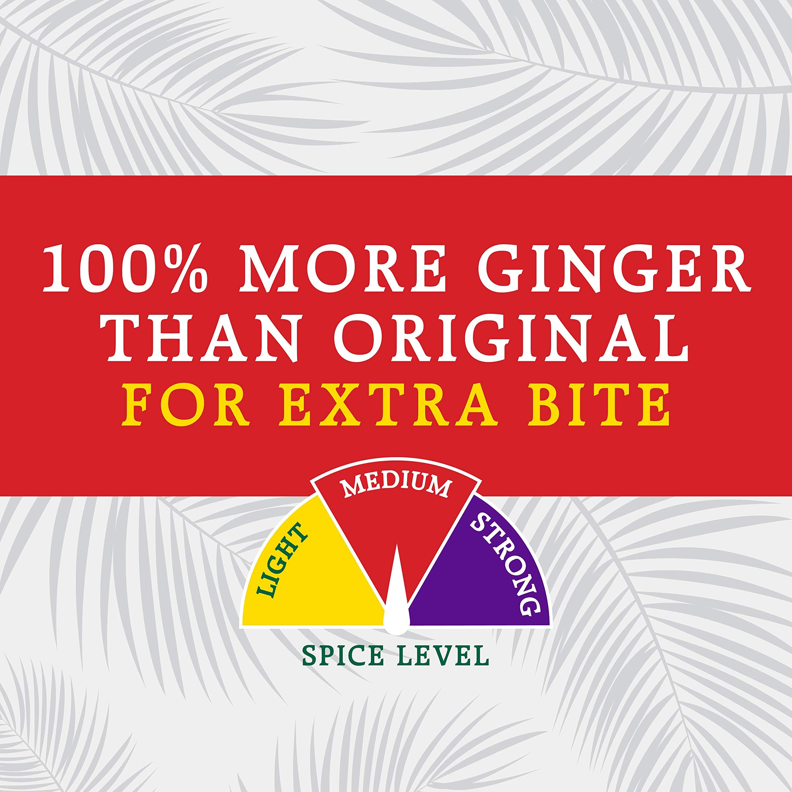 Reed's Zero Sugar Extra Ginger Beer - 24 Pack of 12oz Cans | All-Natural Craft Ginger Soda with Fresh Ginger Root | Perfect for Mocktails, Cocktails & Healthy Refreshment