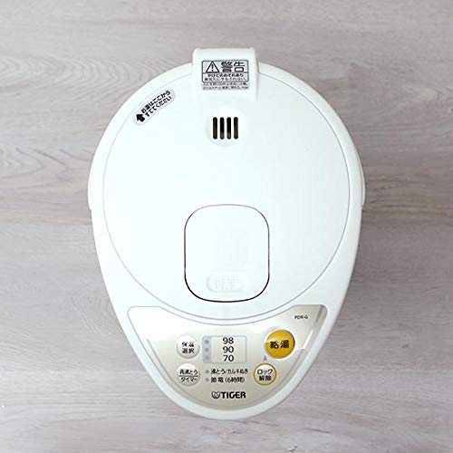 Tiger 3.0L Electric Kettle with Microcomputer Control - White (PDR-G300-W) - Perfect for Home, Office & Tea/Coffee Brewing