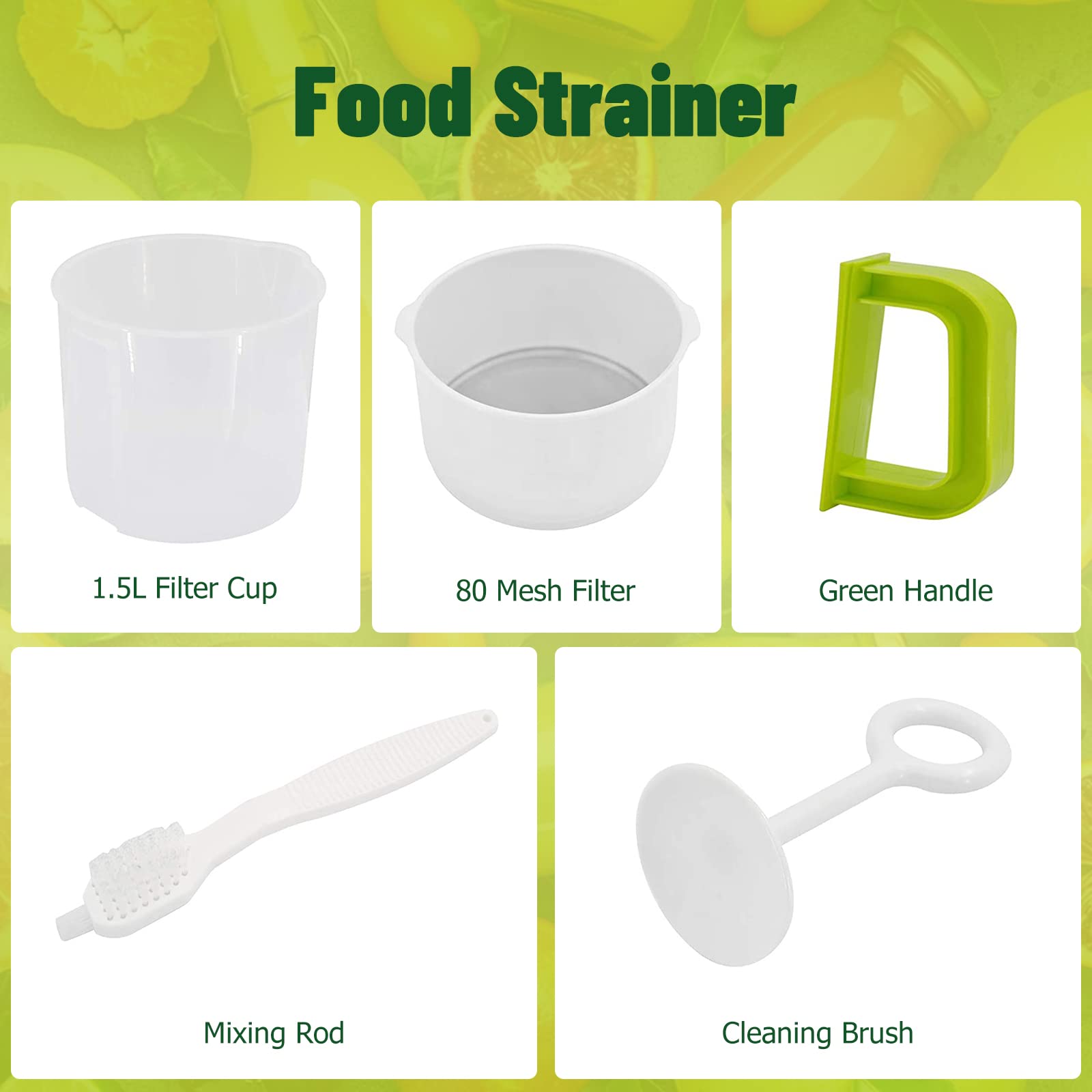 1.5 Quart Food Strainer & Yogurt Maker - Nut Milk Bag Replacement, Soy Milk & Juice Filter - Perfect for Home Chefs - Ideal for Almond Milk, Greek Yogurt & Cold Brew Coffee Making