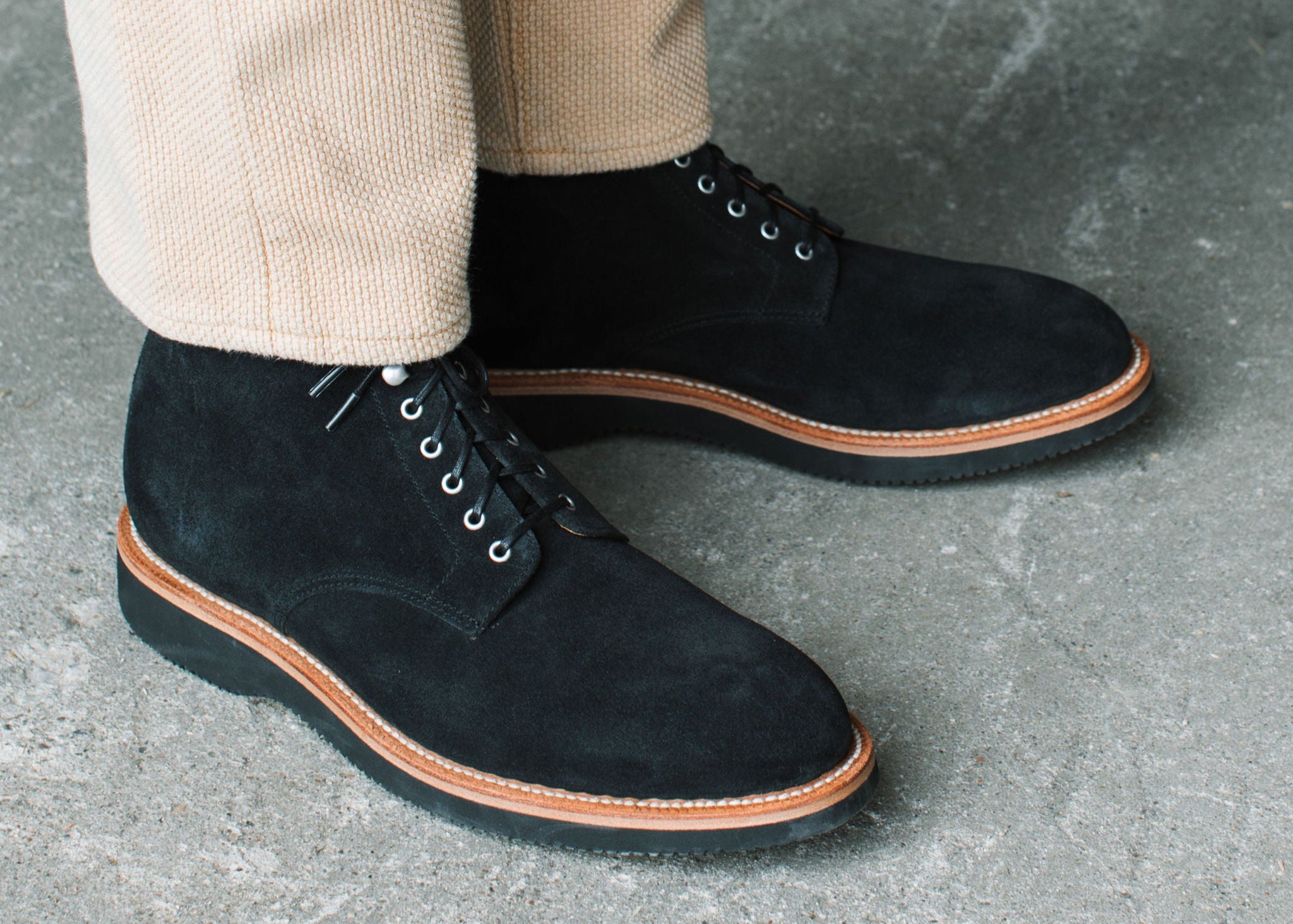 Edward Boot Black Suede - Men's Casual Ankle Boots for Winter, Outdoor & Daily Wear | Waterproof & Comfortable Footwear for Hiking, Work & Street Style