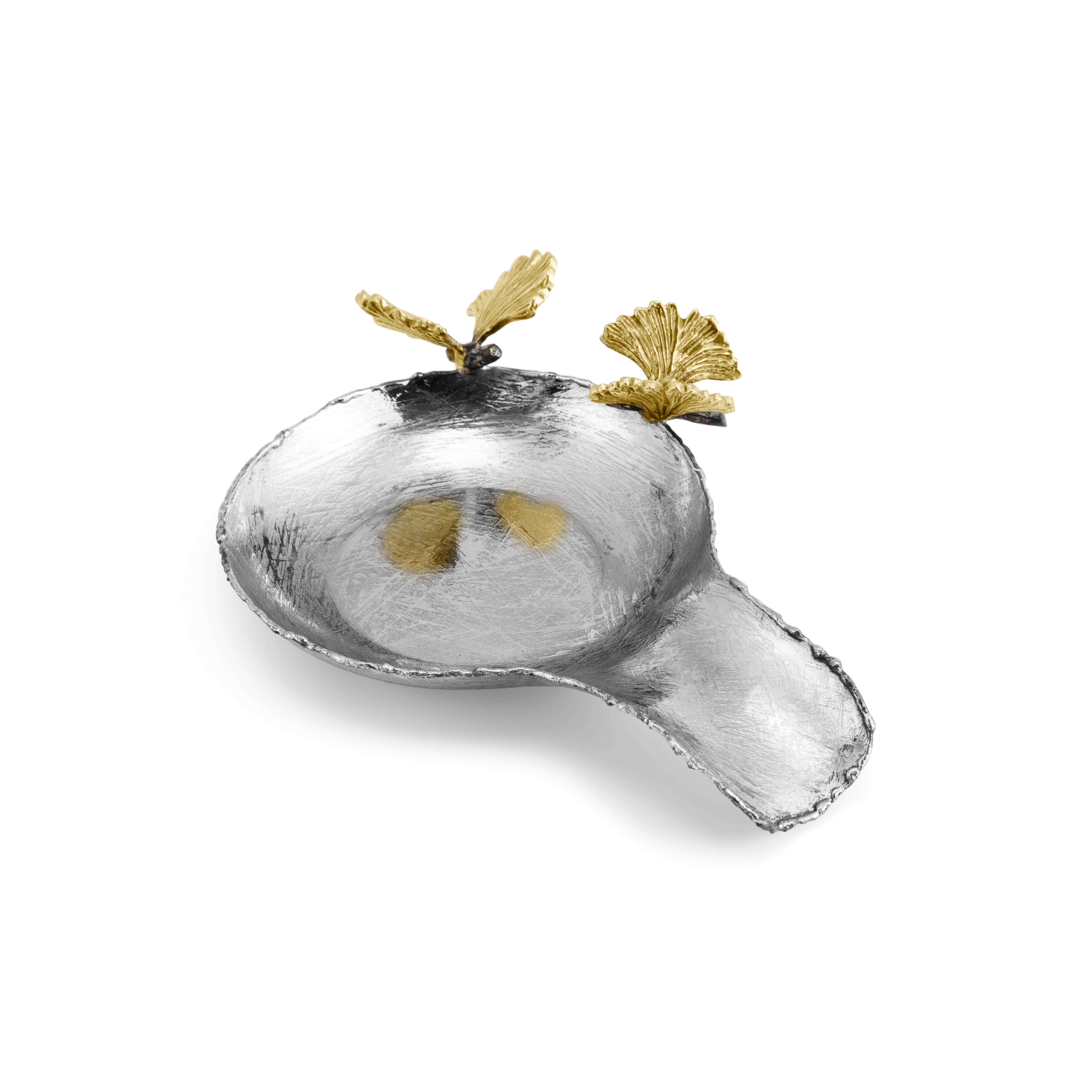 Butterfly Ginkgo Spoon Rest - Elegant Ceramic Spoon Holder for Kitchen Countertop - Perfect for Cooking, Serving & Dining Decor