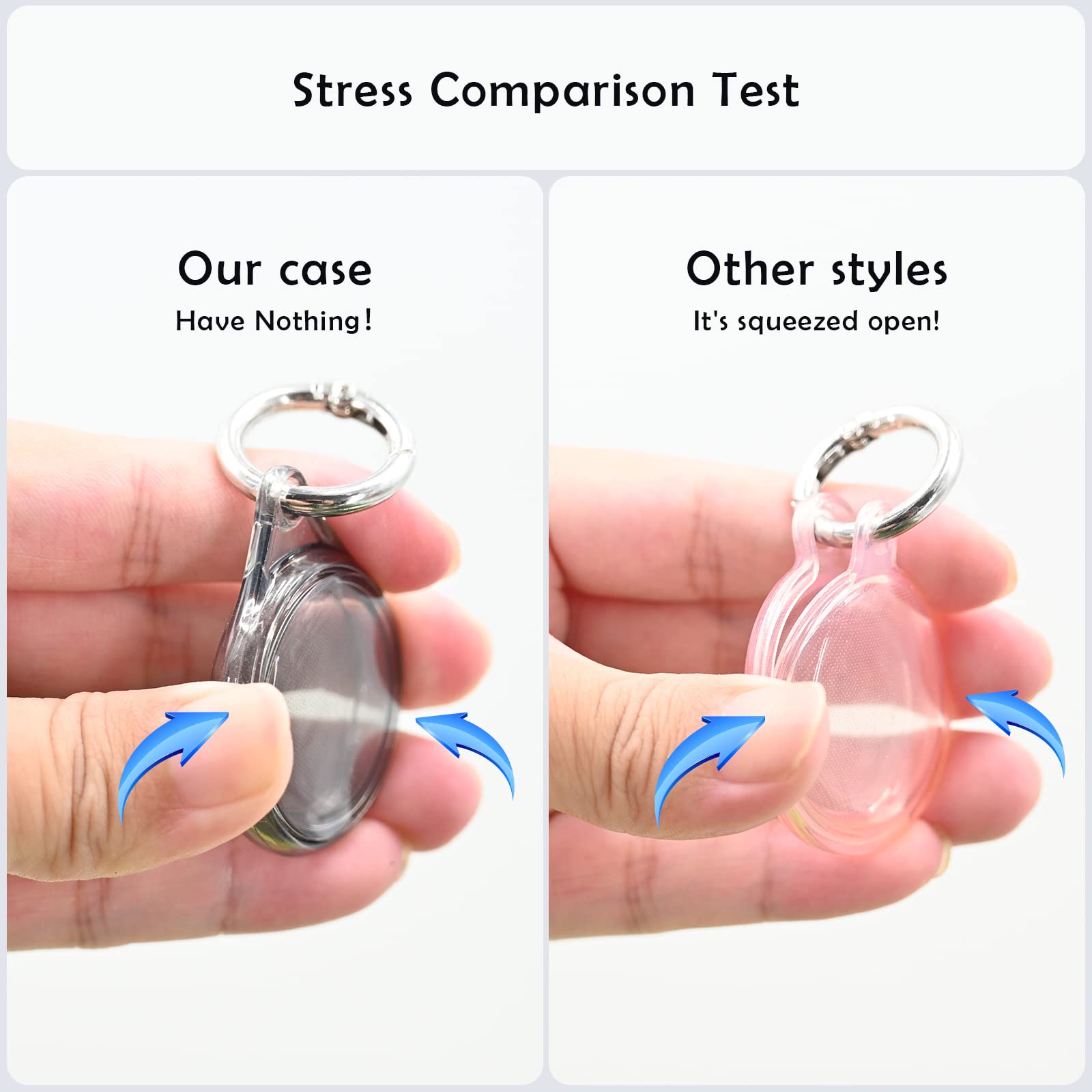 Waterproof Airtag Holder 4 Pack - Fhtase Apple AirTag Keychain Case with 360° Full Body Protection for Dog Collar, Luggage, Backpack & Keys | Durable Tracker Cover for Pets, Travel & Everyday Use