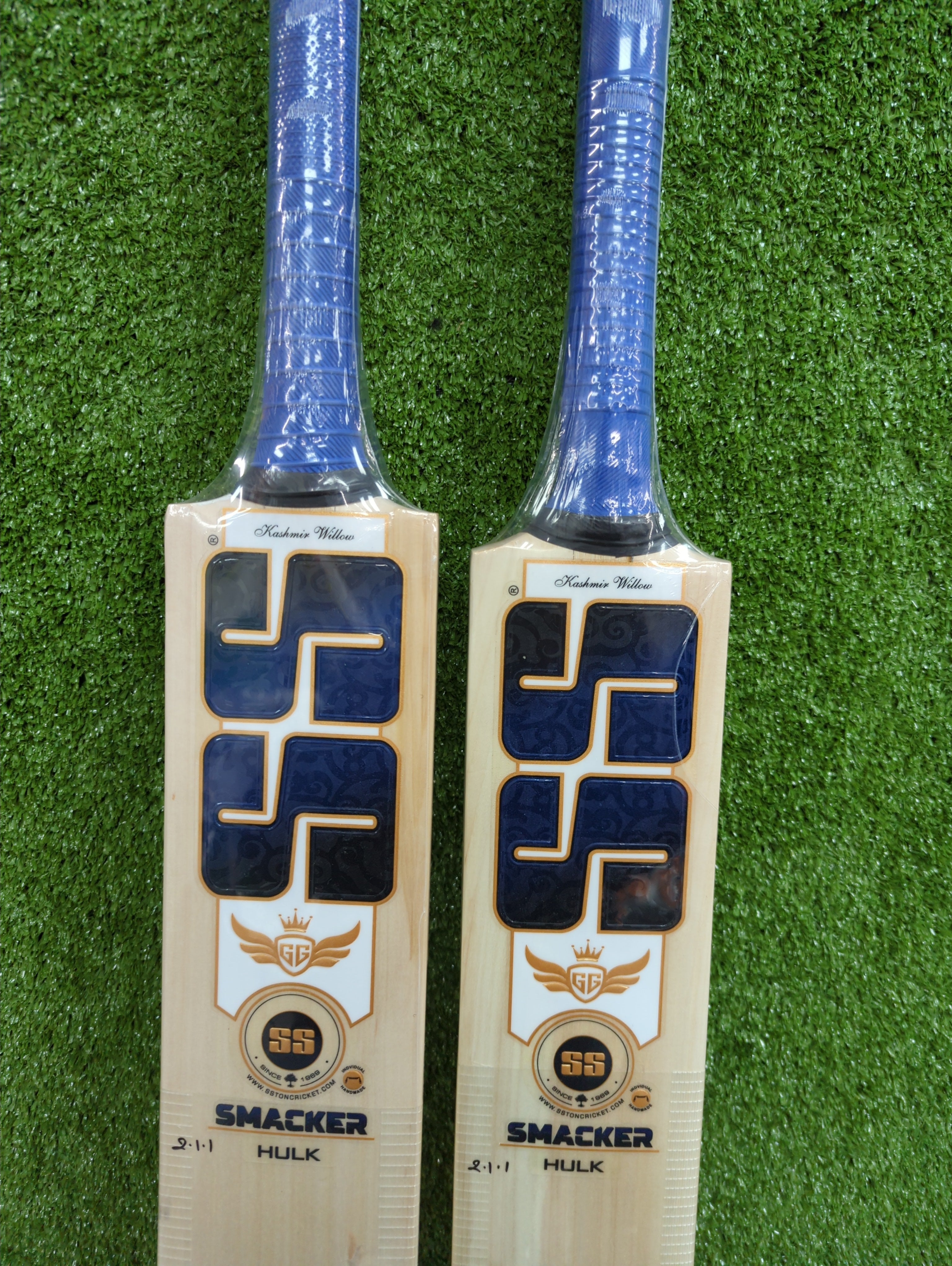 Premium Kashmir Willow Cricket Bat - SS GG Smacker Hulk - Professional Grade Cricket Equipment for Practice & Matches - Perfect for Outdoor Sports & Cricket Training