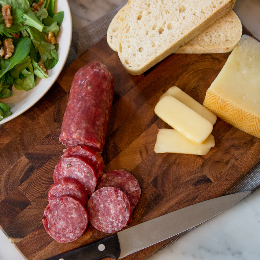 Premium Fox Run Acacia Wood End Grain Cutting Board - Durable & Natural for Chopping, Slicing & Serving - Perfect for Kitchen, BBQ & Entertaining