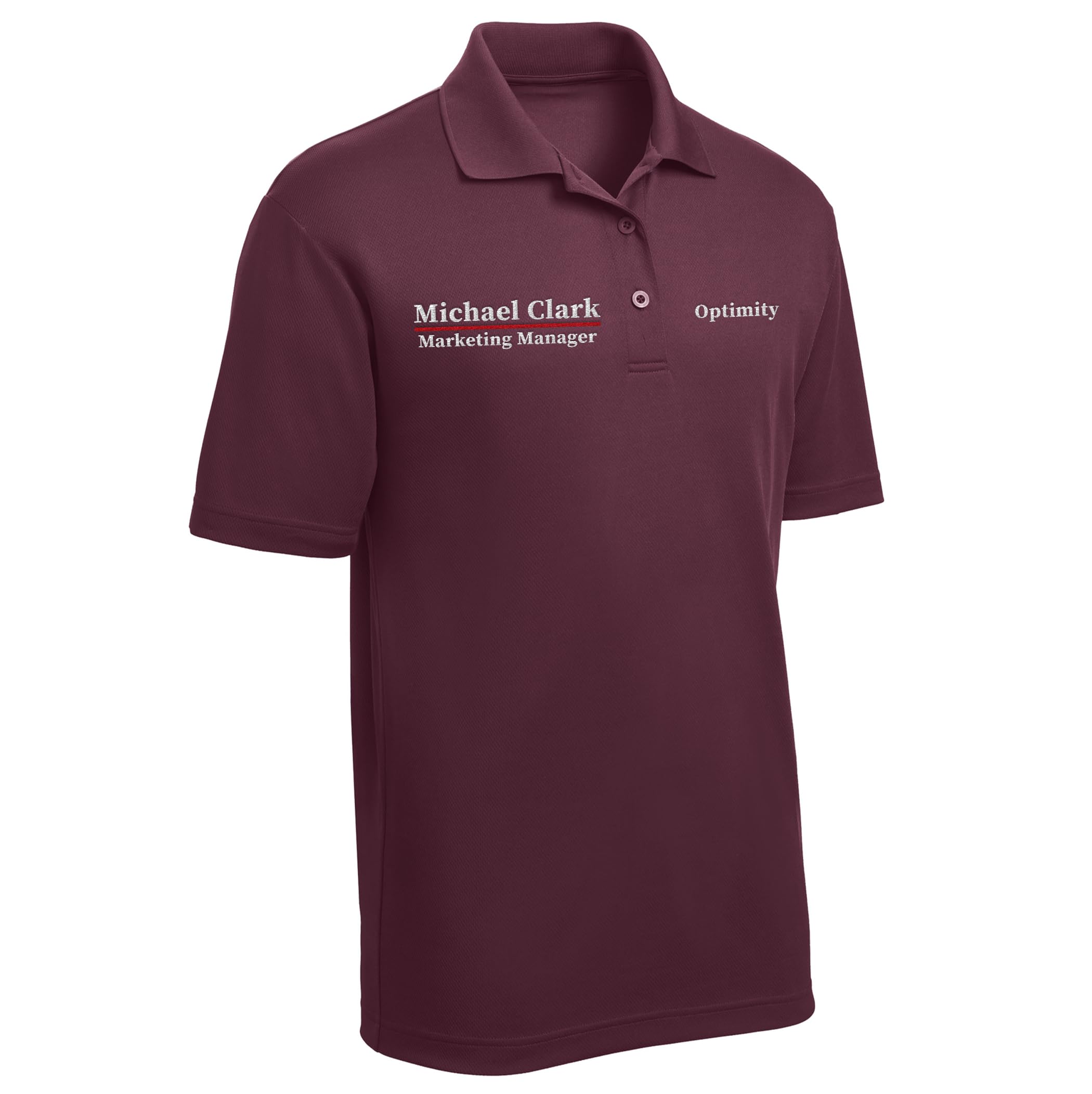 Custom Embroidered Men's Polo Shirts - Personalized Short Sleeve Golf Shirt with Name/Text - Perfect for Golf, Business Casual & Summer Outfits