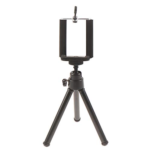 JiaUfmi Adjustable Desktop Tripod Stand with Clip Holder for Camera & Smartphone - Perfect for Vlogging, Live Streaming, and Stable Photography at Home or Office