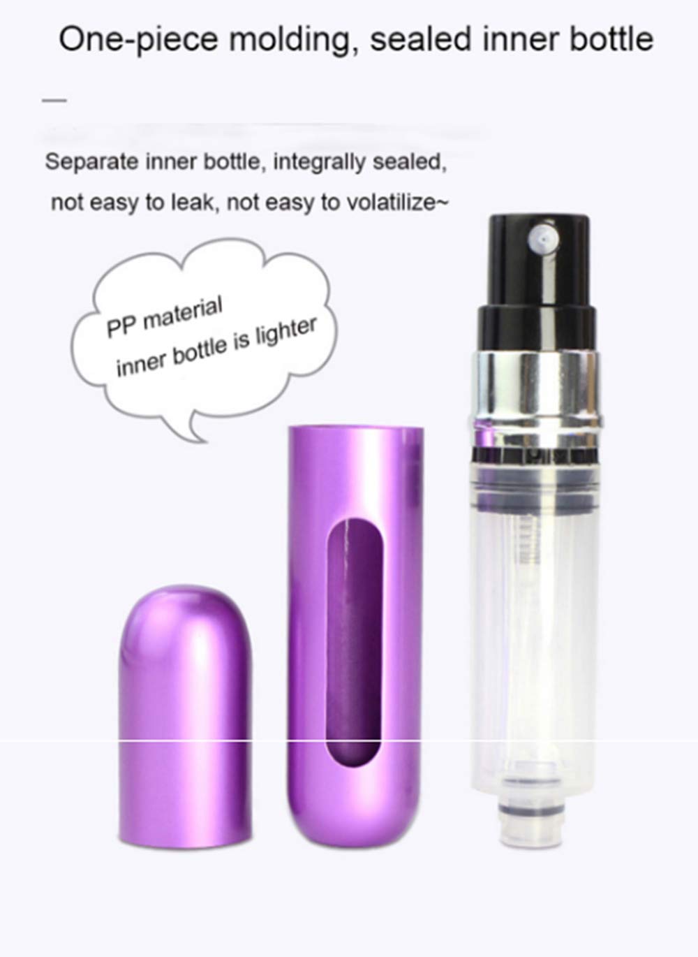 5ml Empty Refillable Perfume Spray Bottle - Portable Travel Essential Oil Atomizer for Fragrance & Aromatherapy (Blue) | Perfect for DIY Perfume, Travel & On-the-Go Use