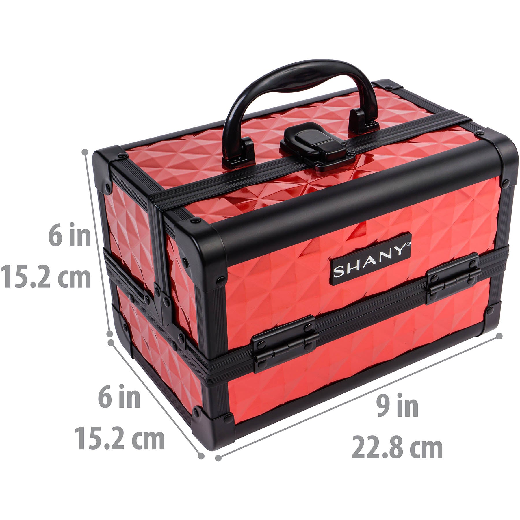 Professional Makeup Train Case with Mirror - Portable Cosmetic Organizer for Makeup Artists & Travel - Perfect for Salon, Home, and On-the-Go Beauty Needs