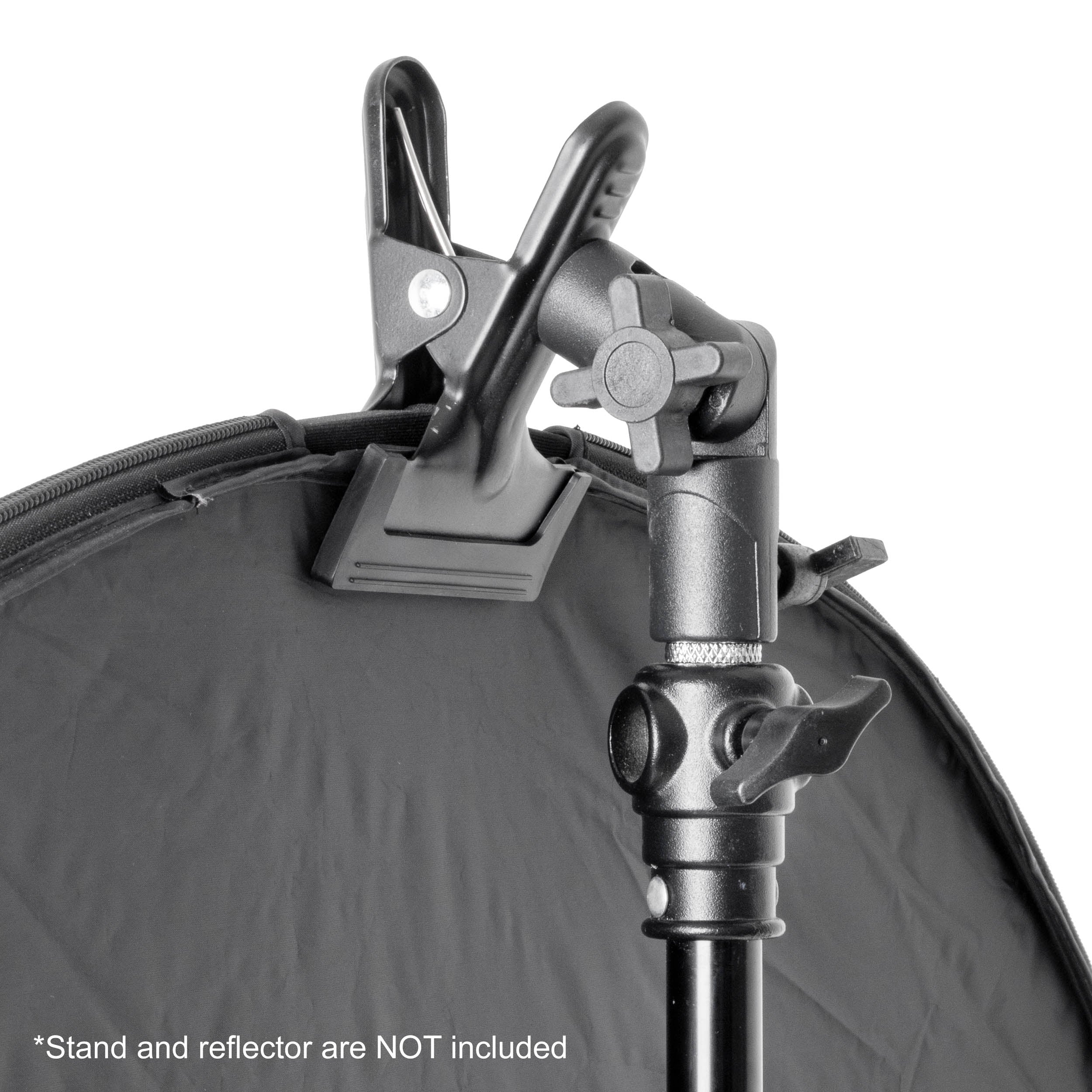 Professional Reflector Grip Clamp for Photography & Videography - Secure Light Modifier Attachment for Studio Lights, Ring Lights & Stands - Perfect for YouTube, TikTok & Live Streaming Setups