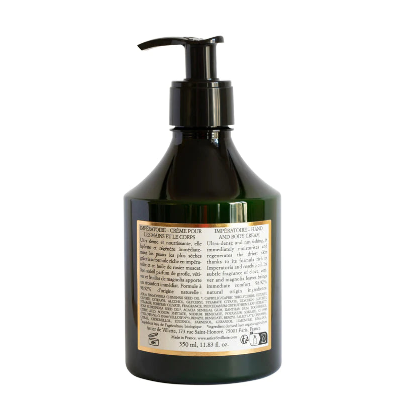 Imperatoie Body & Hand Cream - 350ml Ultra Hydrating Moisturizer for Dry Skin | Nourishing & Fast Absorbing | Perfect for Daily Use, Travel & Gift Giving
