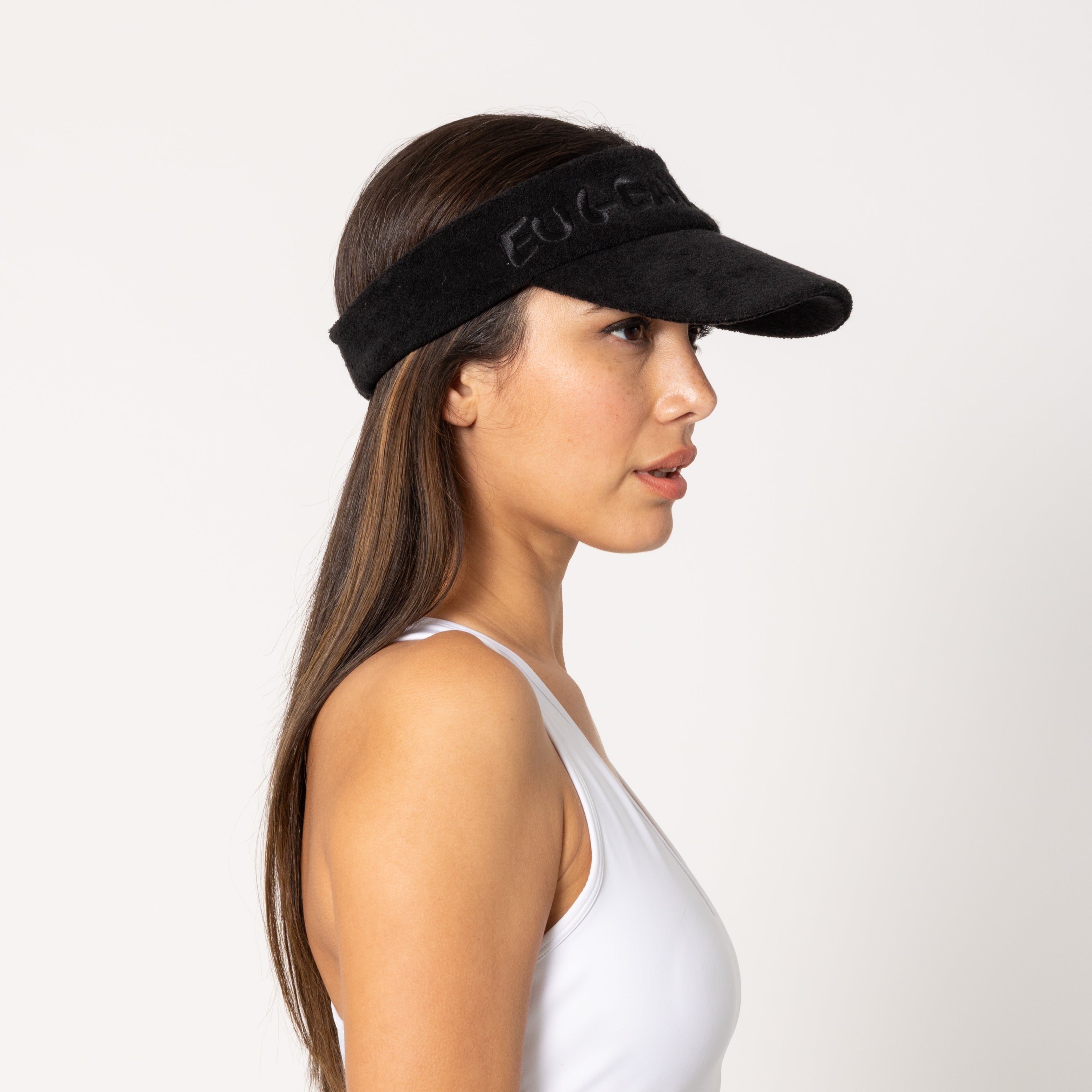 Evonne Terry Cloth Visor Hat - Adjustable Sun Hat for Women & Men - UV Protection Wide Brim Summer Hat for Outdoor, Beach, Golf, and Gardening