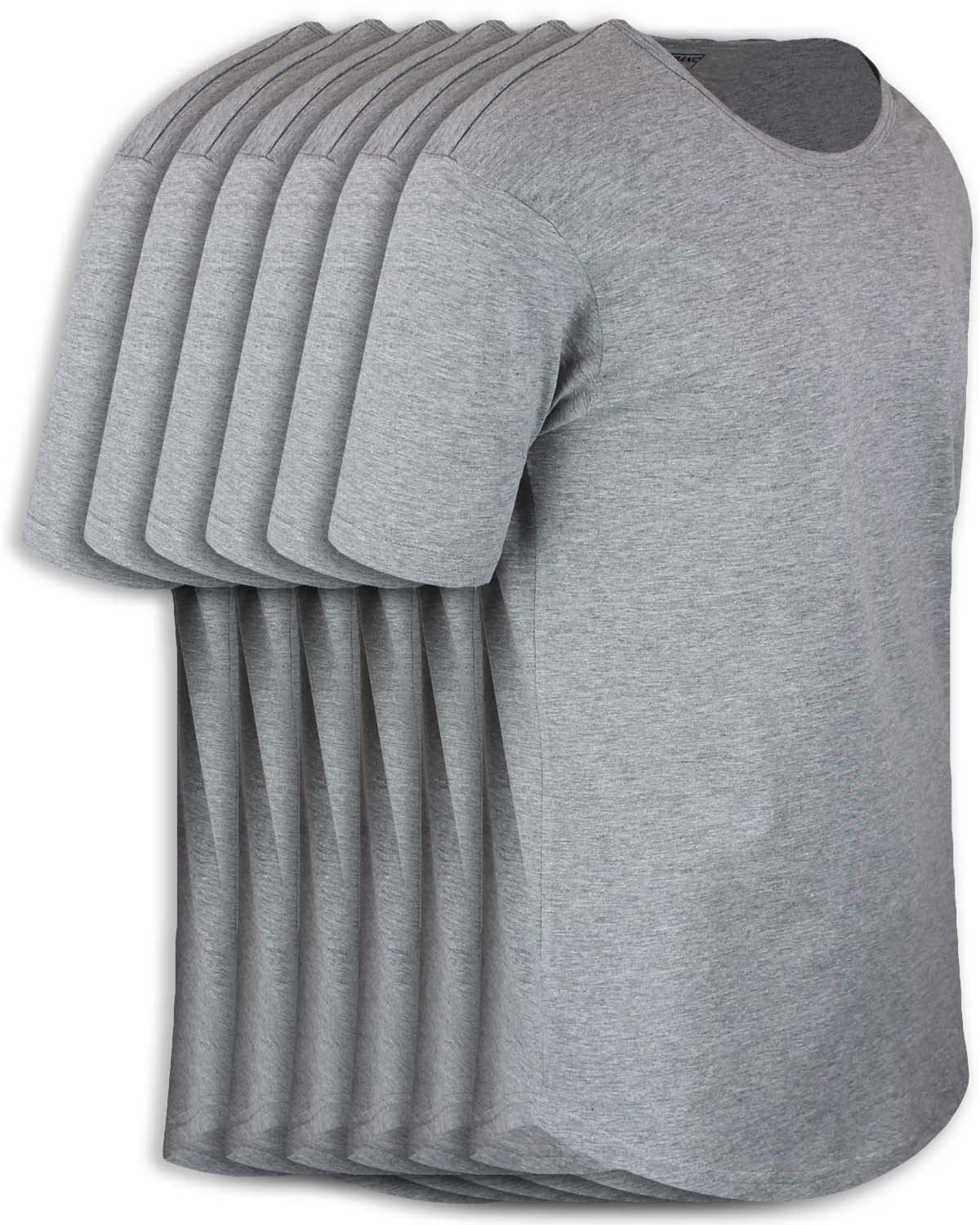 ShirtBANC Men's Dropcut Hipster Shirts 6-Pack Bundle - Long Length Hip Hop T-Shirts for Casual Wear, Street Style & Urban Fashion | Perfect for Everyday Outfits, Music Festivals & Hip Hop Culture