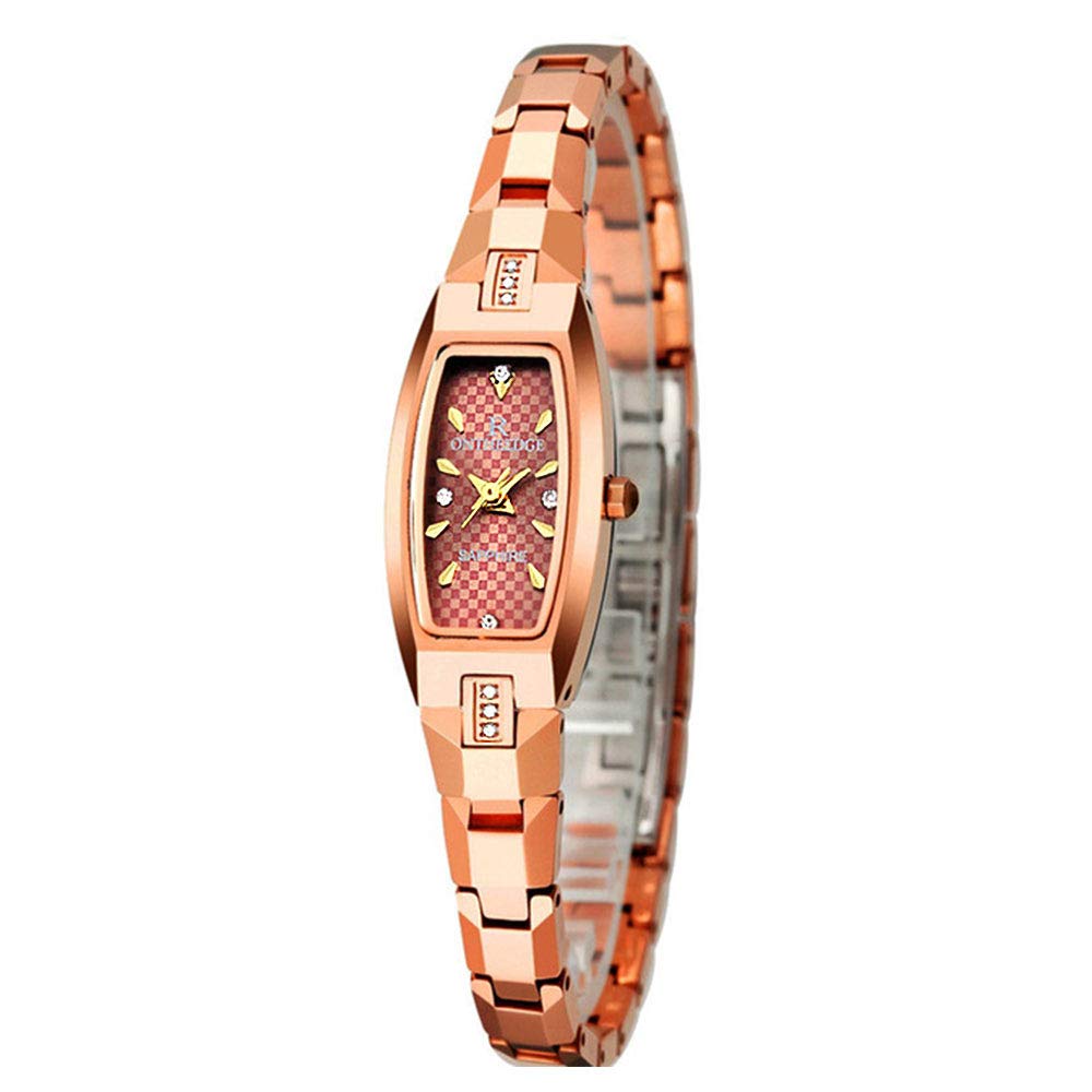 RONTHEEDGE Fashion Quartz Women's Watch - Elegant Business Wristwatch with Rhinestone Accents & Stainless Steel Band | Perfect for Office, Formal Events & Everyday Wear