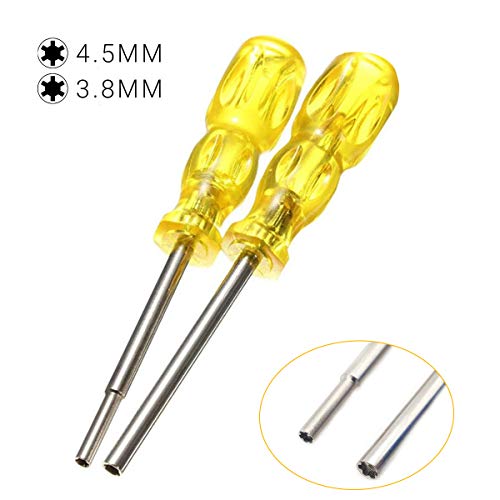 3.8mm & 4.5mm Gamebit Screwdriver Set - Triwing Security Screwdriver Tool for Nintendo Switch, NES, SNES, N64 & Game Boy - Perfect for Console Repair & Maintenance