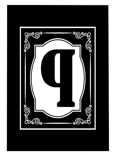 Custom Vinyl Sticker Decal for Glass Dish Etching - 9x13 Monogram Letter Stencil for Baking & Serving