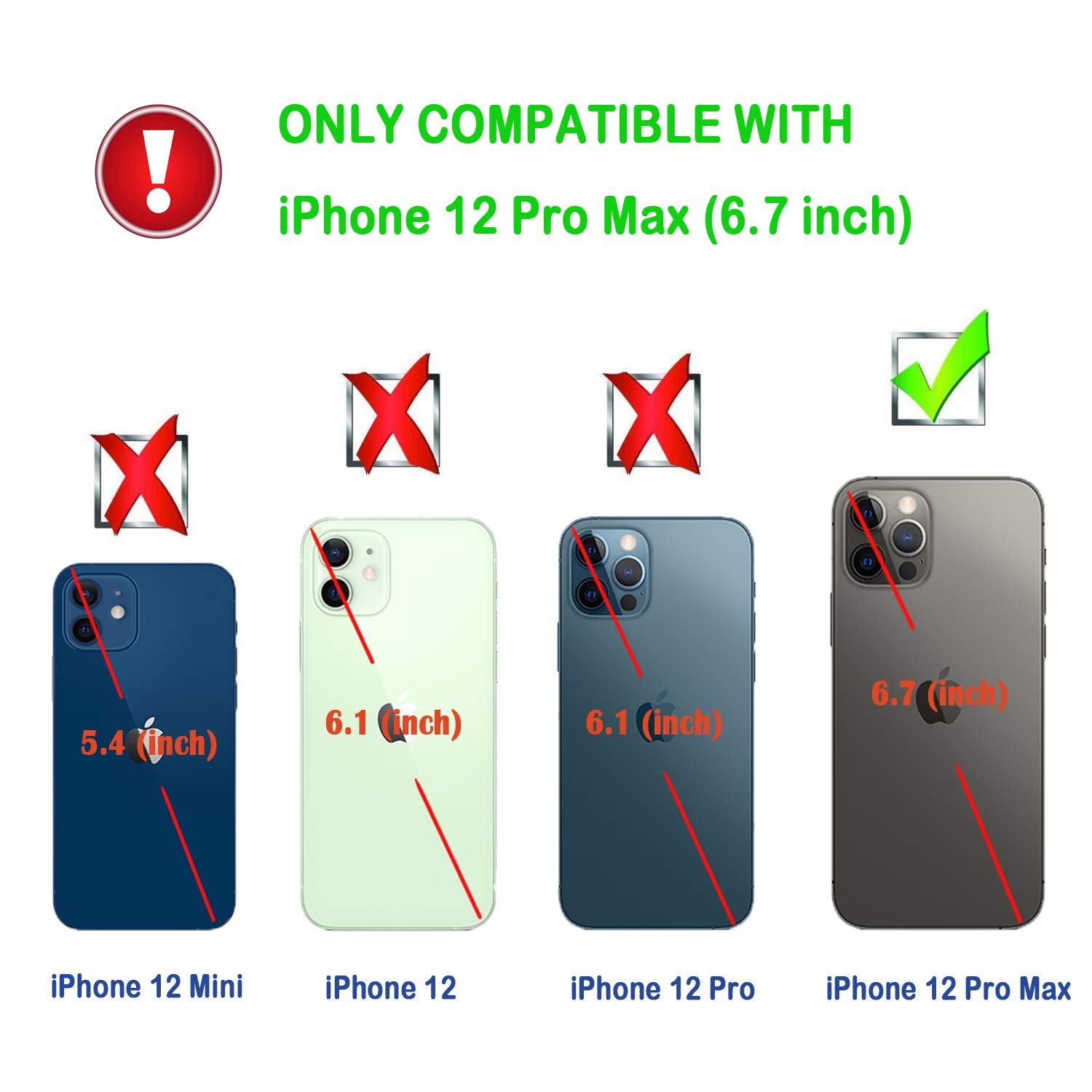 Premium Genuine Leather Wallet Case for iPhone 12 Pro Max 5G (6.7 Inch) - RFID Blocking Protection, Shockproof TPU Cover with Viewing Stand (Blue) | Perfect for Business Travel, Daily Commute & Hands-Free Video Watching