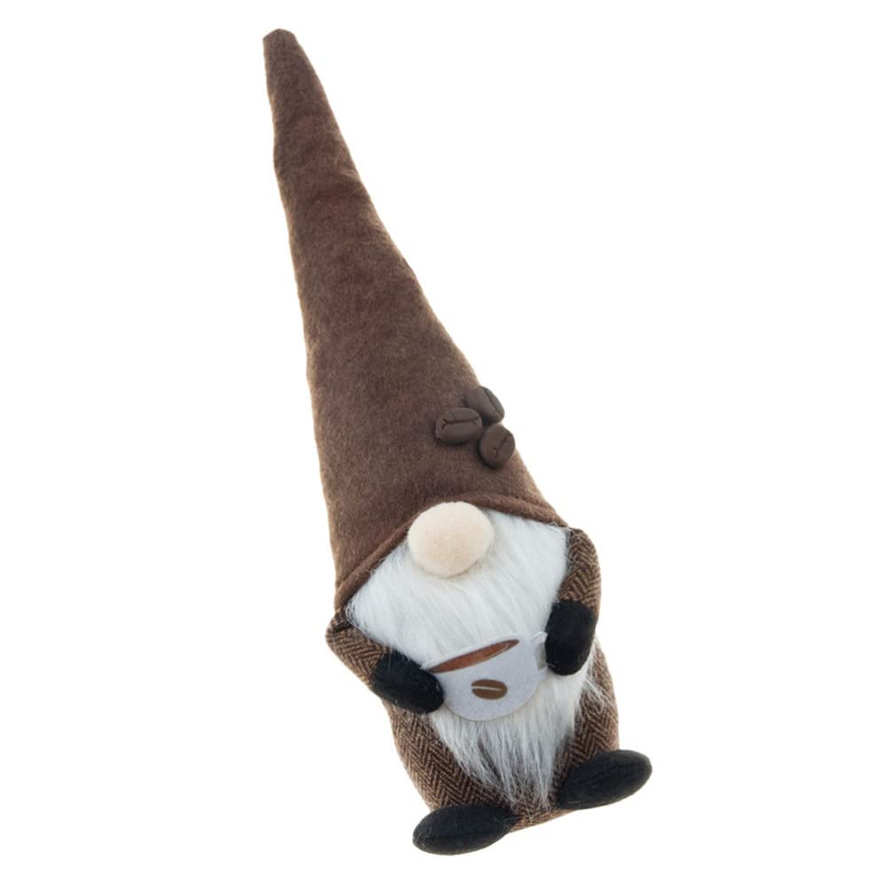GANAZONO Coffee Gnomes Plush Ornaments - Swedish Tomte Gnomes for Coffee Bar & Home Decor - Scandinavian Nordic Farmhouse Style Gift for Coffee Lovers - Perfect for Coffee Stations, Cafes, and Cozy Home Decor