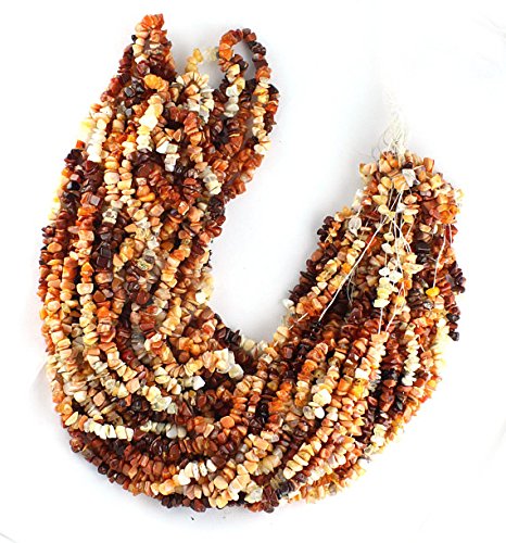 Natural Fire Opal Uncut Chips Beads - 36 Inch Strand for Jewelry Making, DIY Crafts, and Healing Crystals | Perfect for Necklaces, Bracelets, and Meditation Accessories