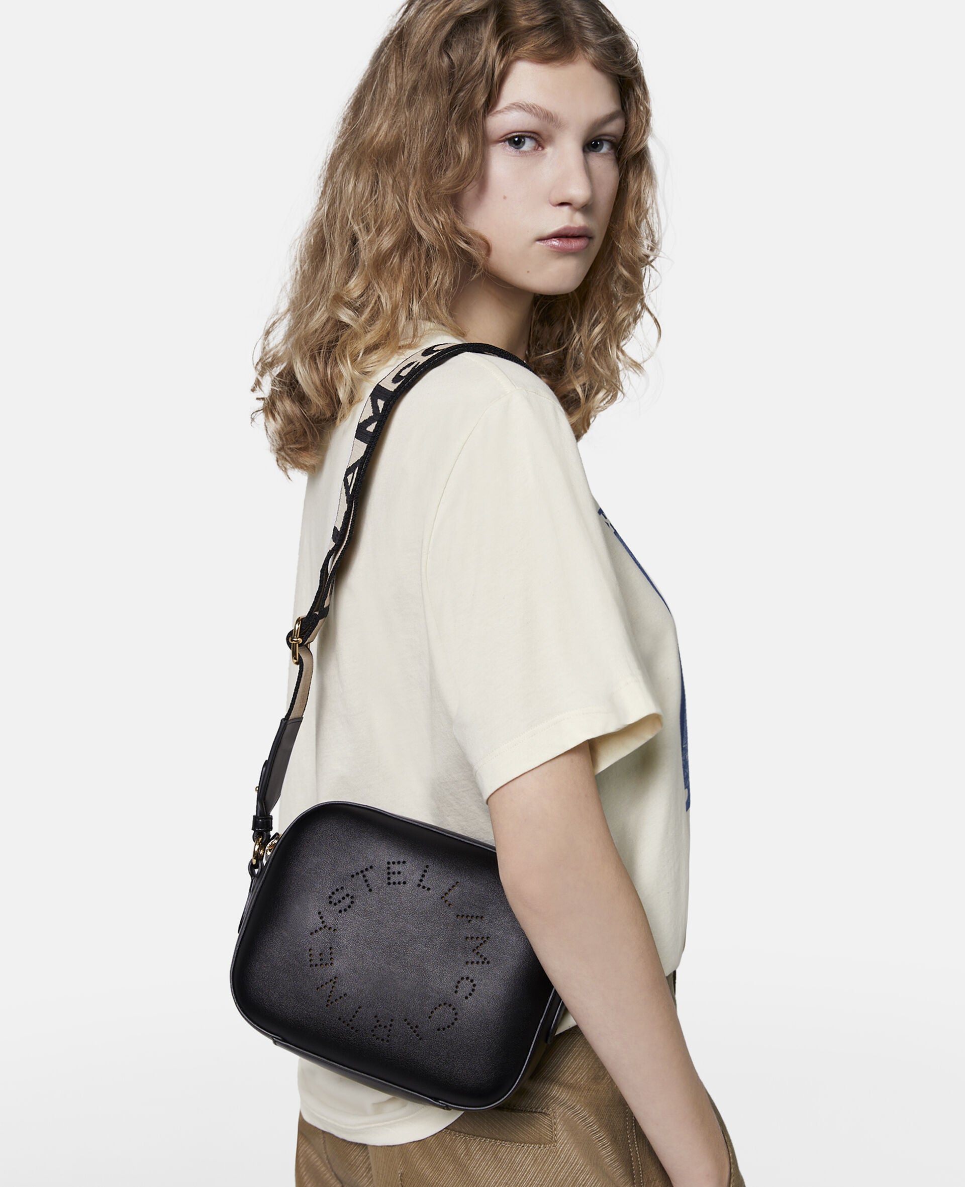 Stella Logo Camera Bag - Stylish Leather Crossbody Bag for Women, DSLR & Mirrorless Cameras - Perfect for Travel, Photography & Everyday Use