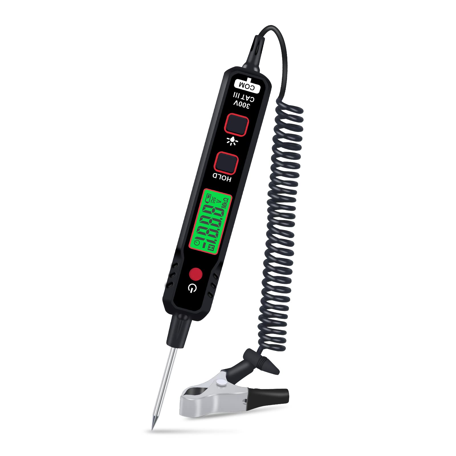 XT86A Automotive Test Light - 0.8-100V DC Car Circuit Tester with LCD Backlight, Voltage Resistance Detector Pen, Flashlight for Vehicle Electrical System Testing | Perfect for DIY Car Repairs & Professional Mechanics