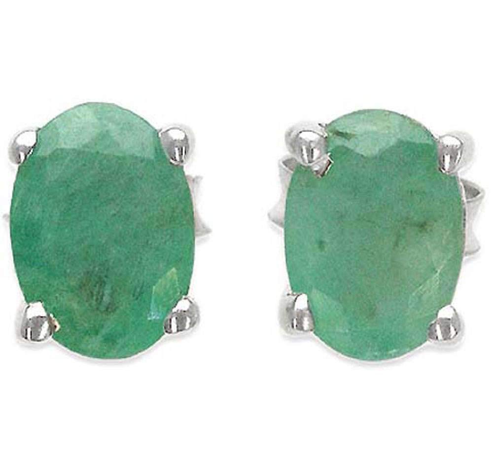 Natural Stone Stud Earrings for Women - 925 Sterling Silver Gemstone Earrings | Elegant Jewelry Gift for Her, Perfect for Daily Wear, Office & Special Occasions