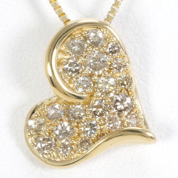 18K Yellow Gold Brown Diamond Necklace for Women - Elegant Jewelry Gift for Anniversary, Birthday & Special Occasions