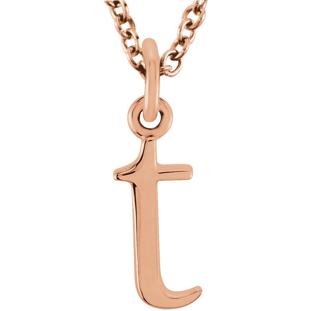 Elegant Gold Lowercase 't' Initial Choker Necklace for Women - Perfect Gift for Birthday, Anniversary & Valentine's Day
