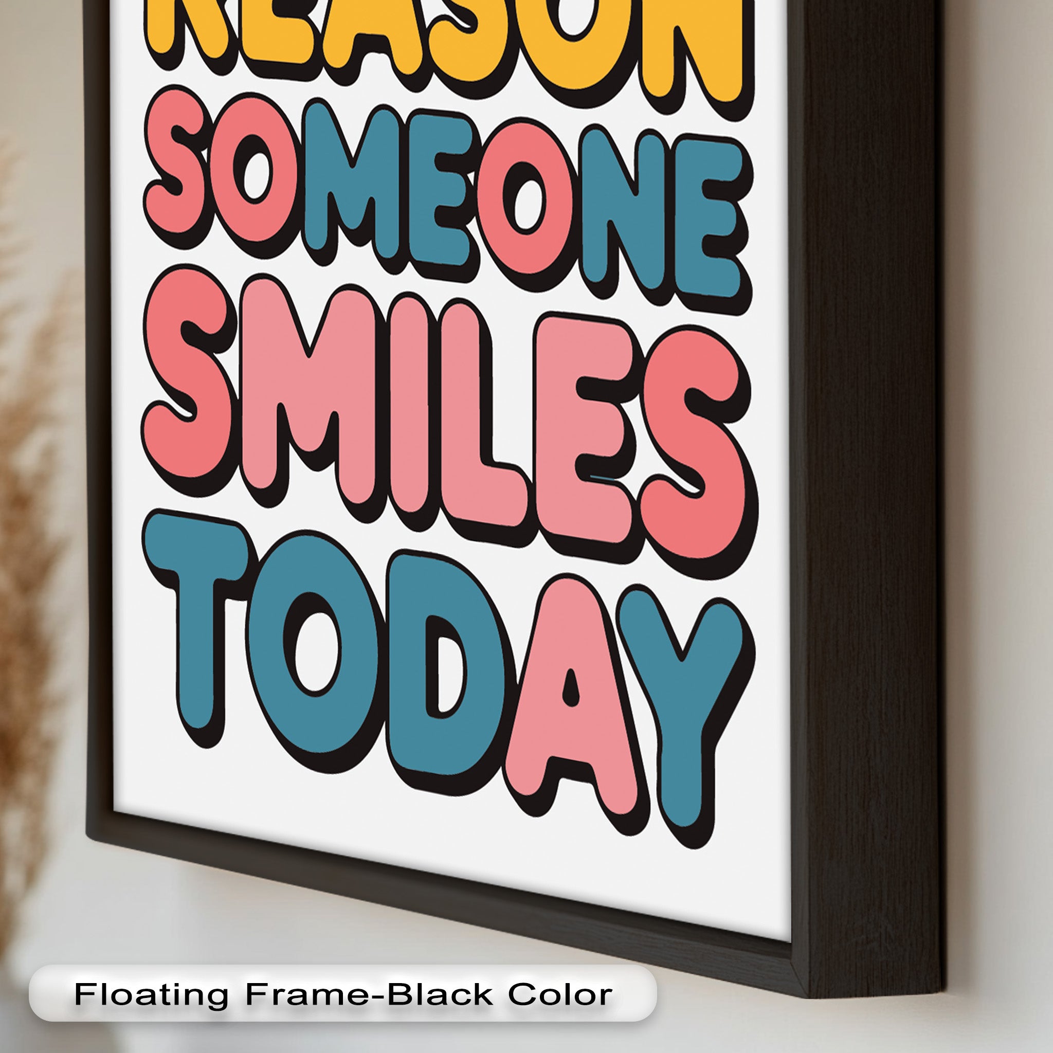 Be the Reason Someone Smiles - Handmade Oil Painting Wall Art for Living Room, Bedroom & Office Decor | Unique Gift Idea for Home & Holidays
