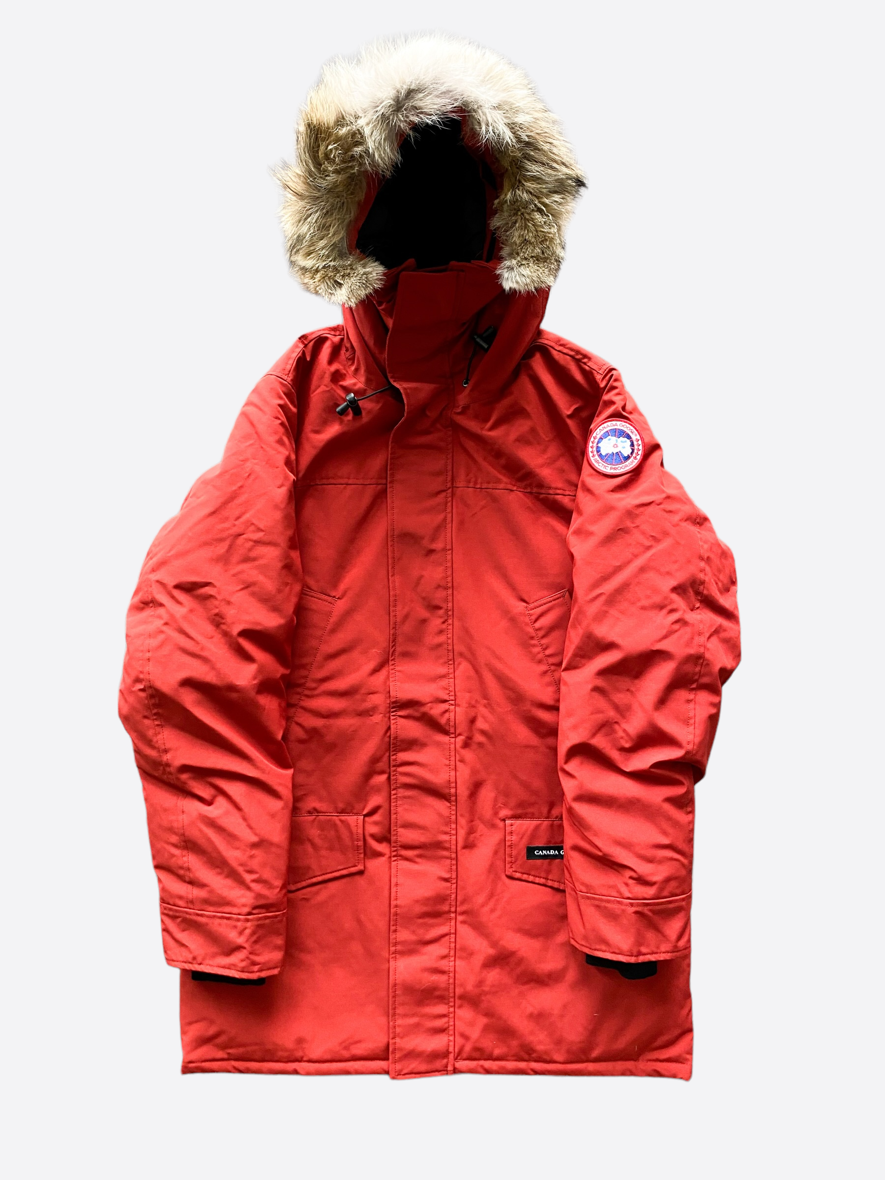 Canada Goose Maple Red Langford Men's Winter Jacket - Waterproof Parka for Extreme Cold Weather - Perfect for Outdoor Activities & Urban Style