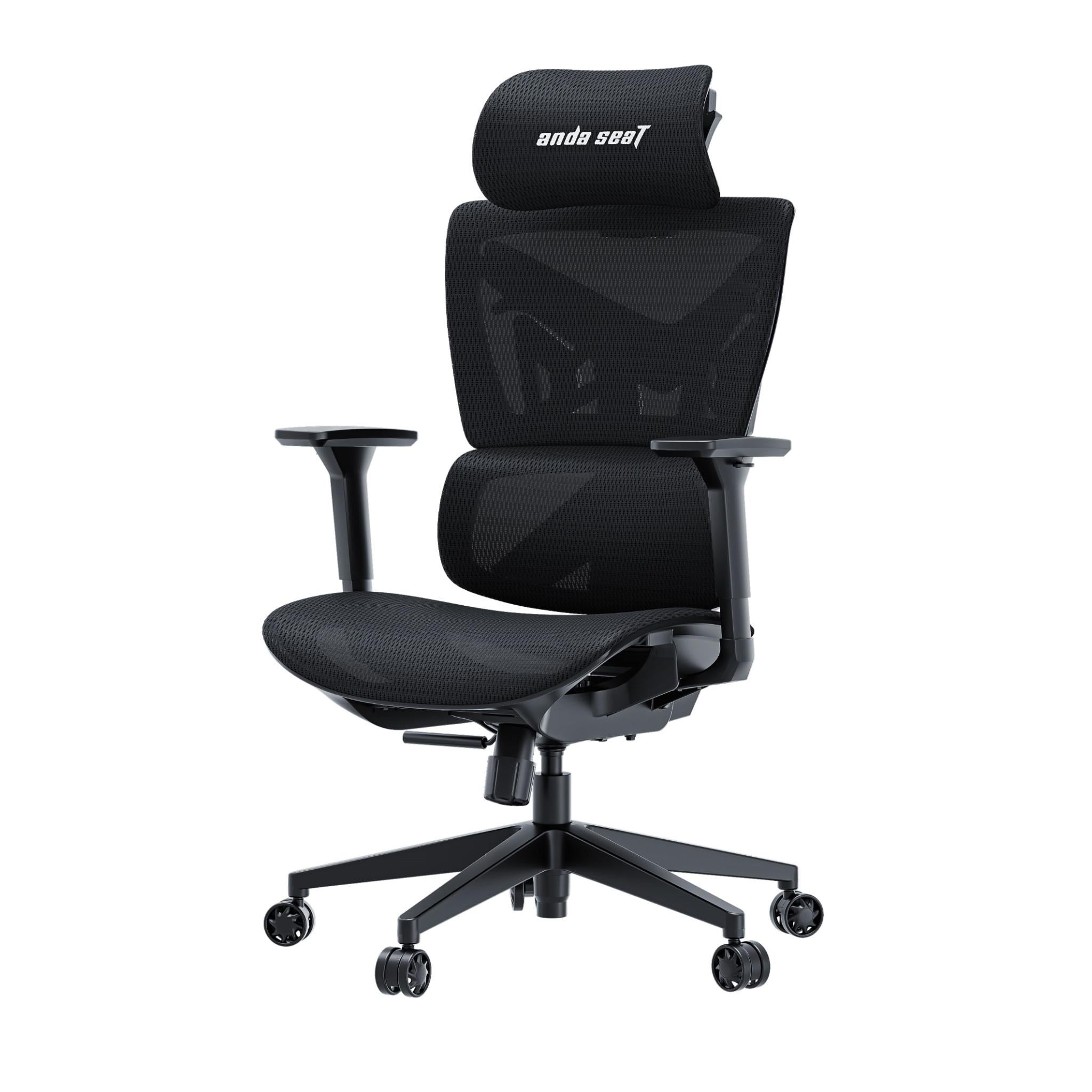 Anda Seat X Air Mega Gaming Chair - Ergonomic Mesh Office Chair with Lumbar Support - Space Black - Perfect for PC Gaming, Streaming & Long Work Sessions