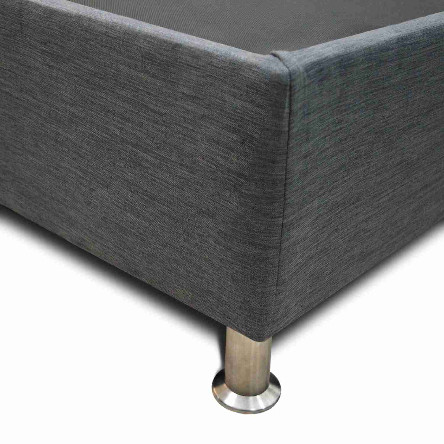 Dreamer Grey Bed Base 140x32cm for Double Mattress 140x190cm - Sturdy Support for Bedroom, Guest Room, or Dormitory