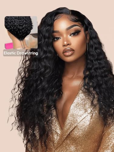 Black Color｜7X5 HD Lace｜Pre Plucked｜Drawstring Wig