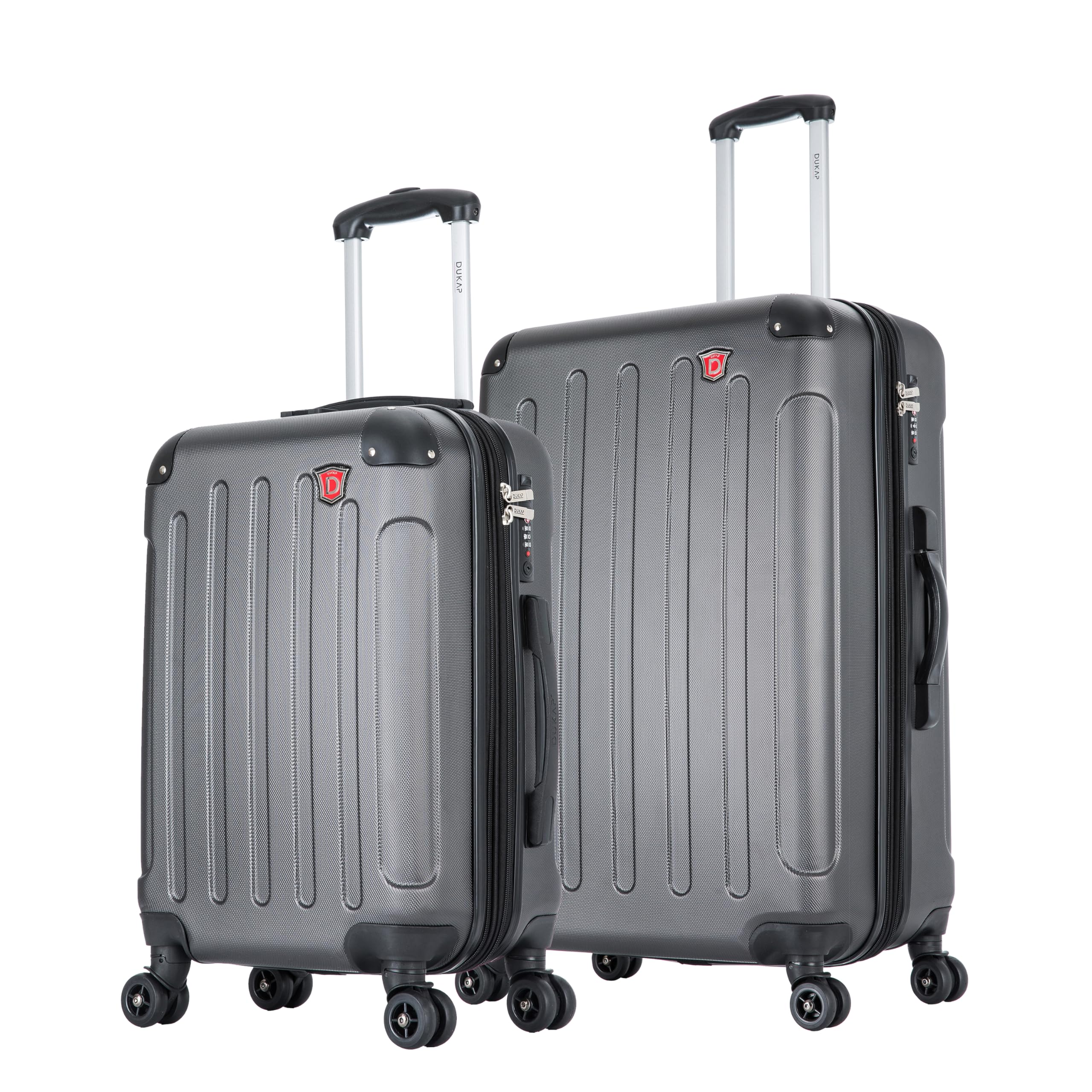DUKAP INTELY 2-Piece Hardside Luggage Set with 360° Spinner Wheels (20