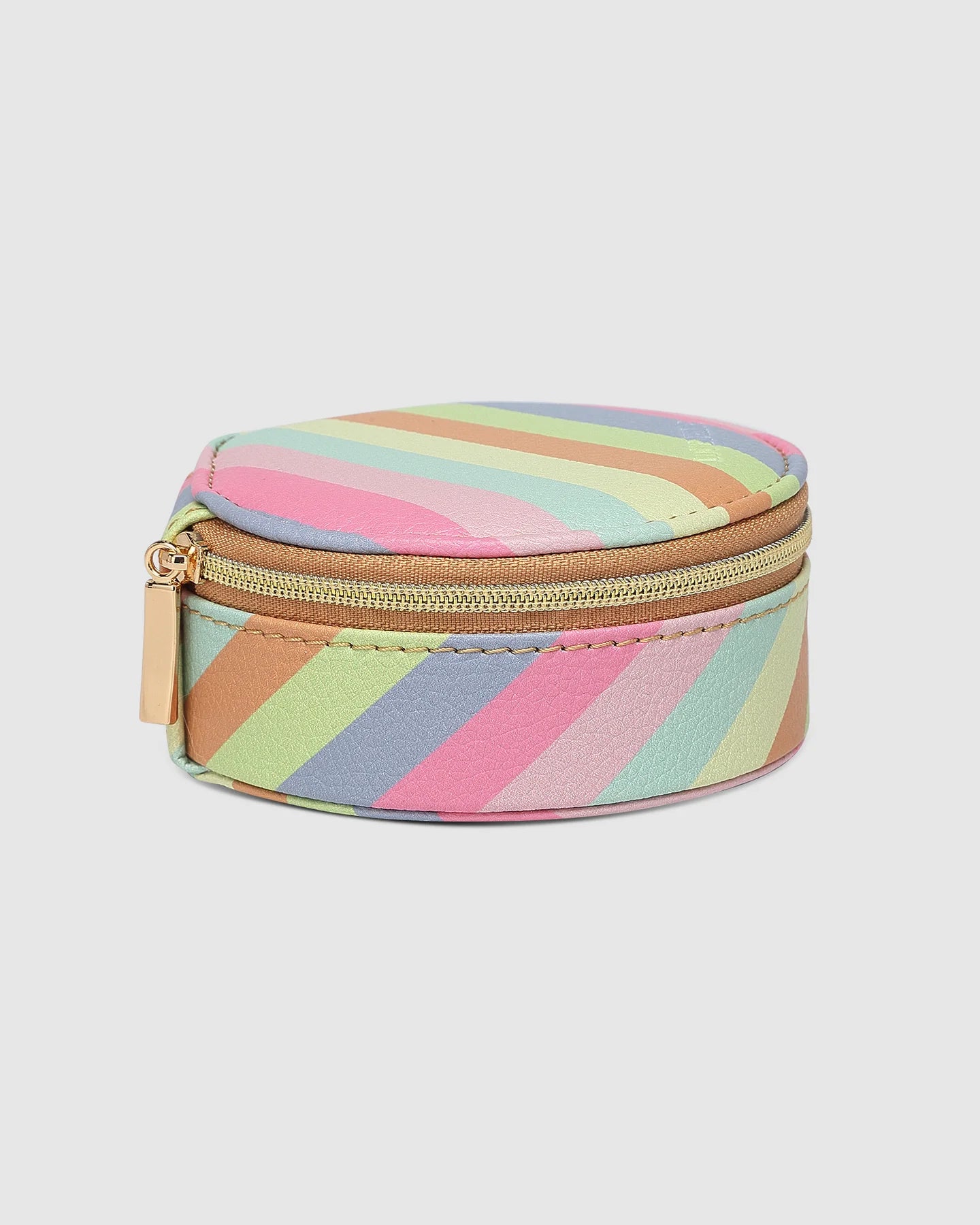 Louenhide Pastel Stripe Jewelry Box - Elegant Storage for Necklaces, Rings & Earrings - Perfect for Bedroom Vanity, Gift Giving & Travel Organization