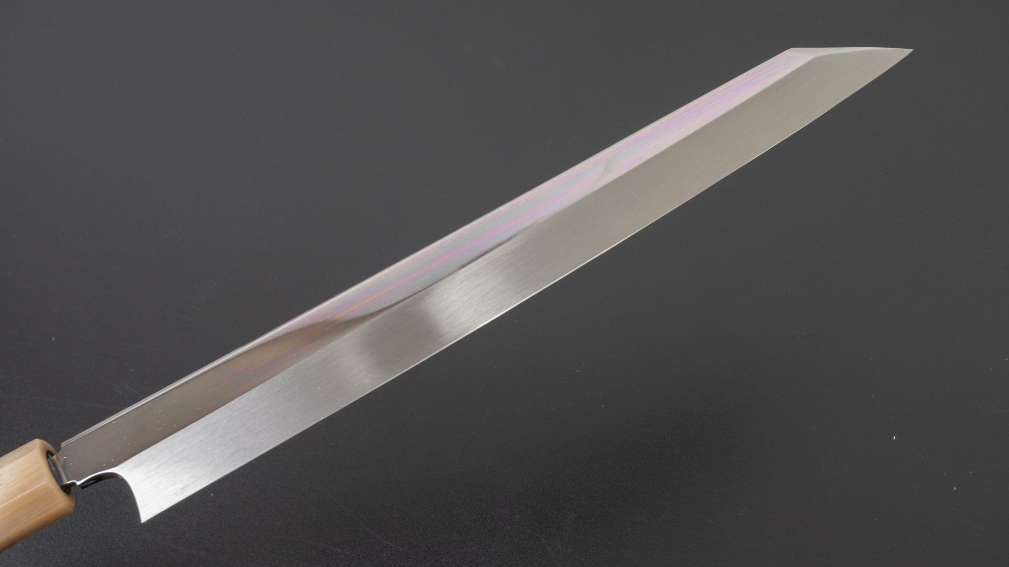 Hitohira Togashi Kambei White #1 Mizu Honyaki Kiritsuke Yanagiba 270mm Japanese Chef Knife - Taihei Ebony Handle with Saya (Limited Edition #006) - Perfect for Sushi, Sashimi & Precision Cutting