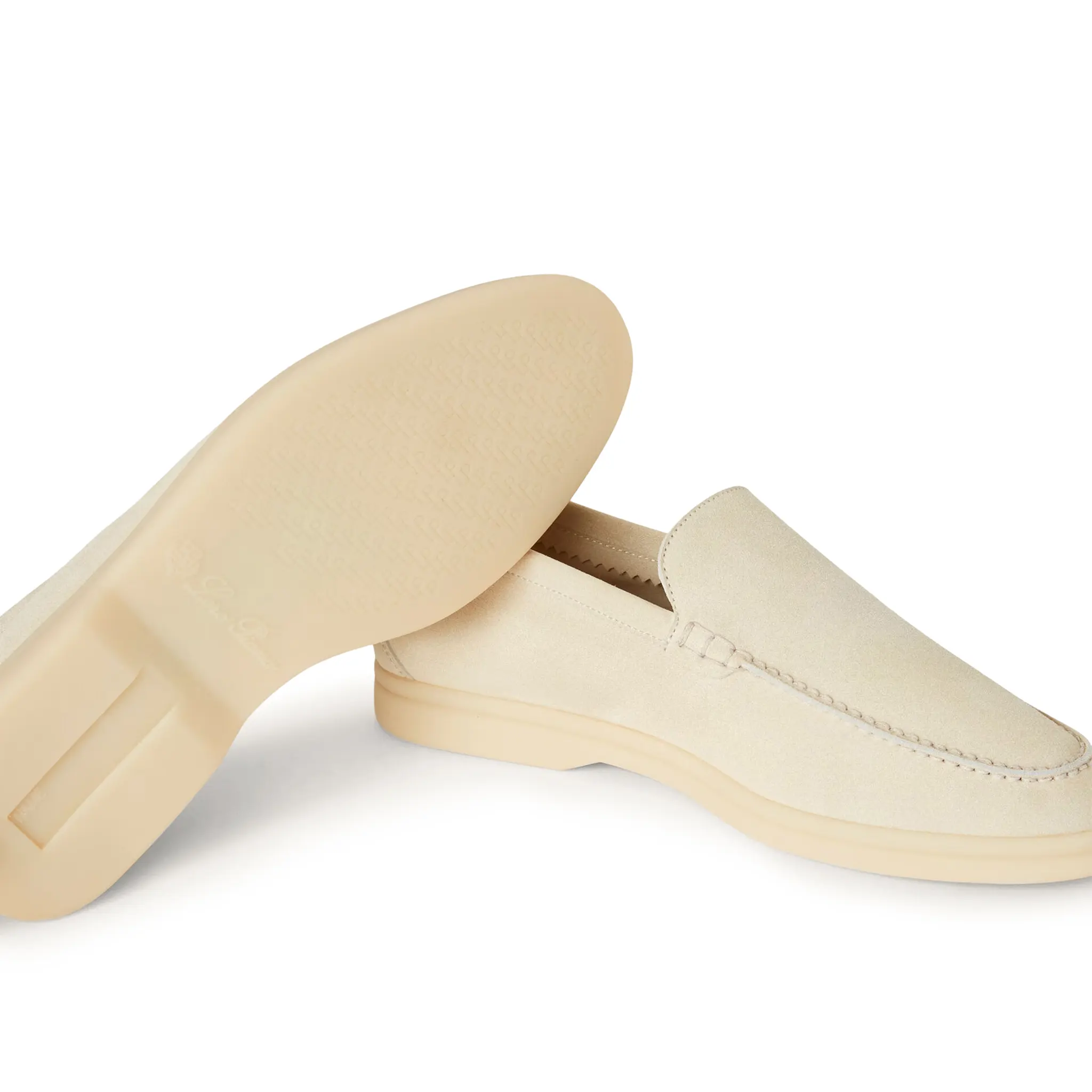 Loro Piana Summer Walk Suede Nougat Loafers - Premium Italian Leather Slip-On Shoes for Men | Comfortable Casual & Office Wear | Perfect for Summer Outings, Business Travel, and Weekend Getaways