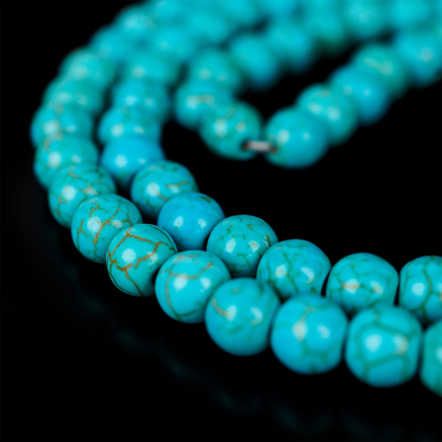 Premium Turquoise Natural Stone Muslim Prayer Beads - Islamic Tasbih Rosary for Daily Dhikr & Spiritual Meditation - Perfect Gift for Eid, Ramadan & Religious Occasions