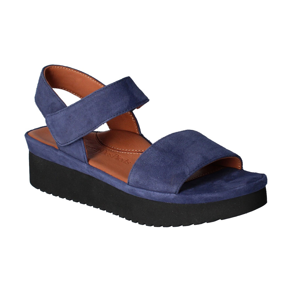 Abrilla Navy Blue Suede Sandals for Kids - Comfortable & Stylish Footwear for Outdoor Play, Beach, and Casual Wear