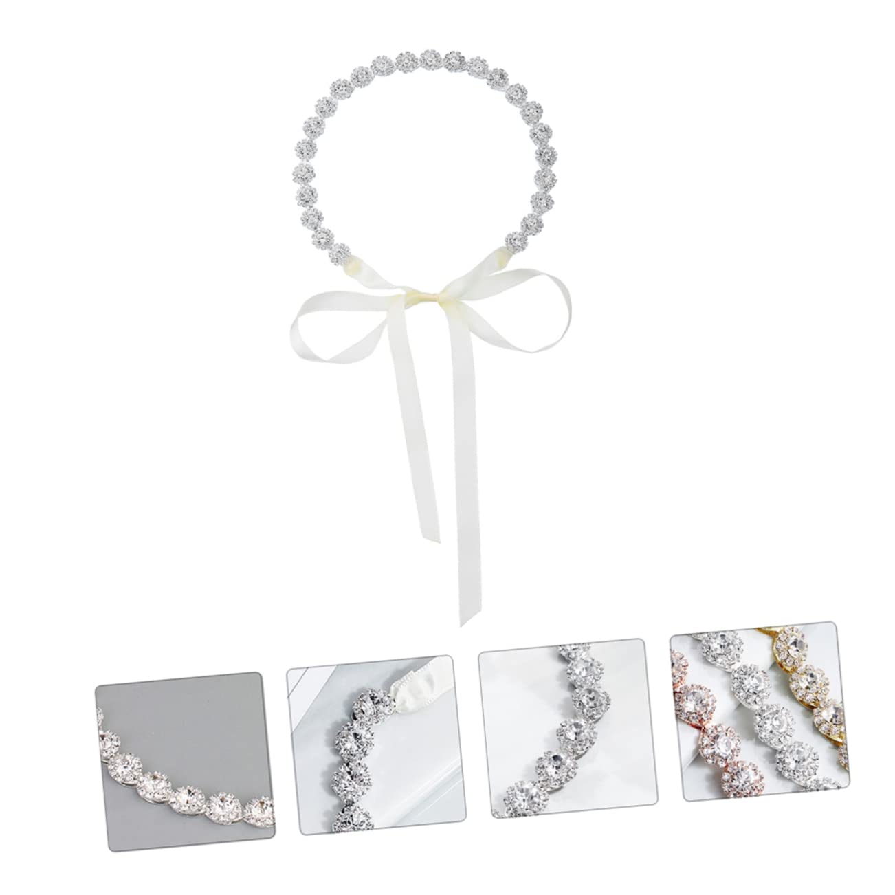Minkissy Elegant Rhinestone Bridal Headband for Women - Light Alloy Wedding Hair Accessory for Bride | Perfect for Weddings, Prom, Formal Events & Special Occasions
