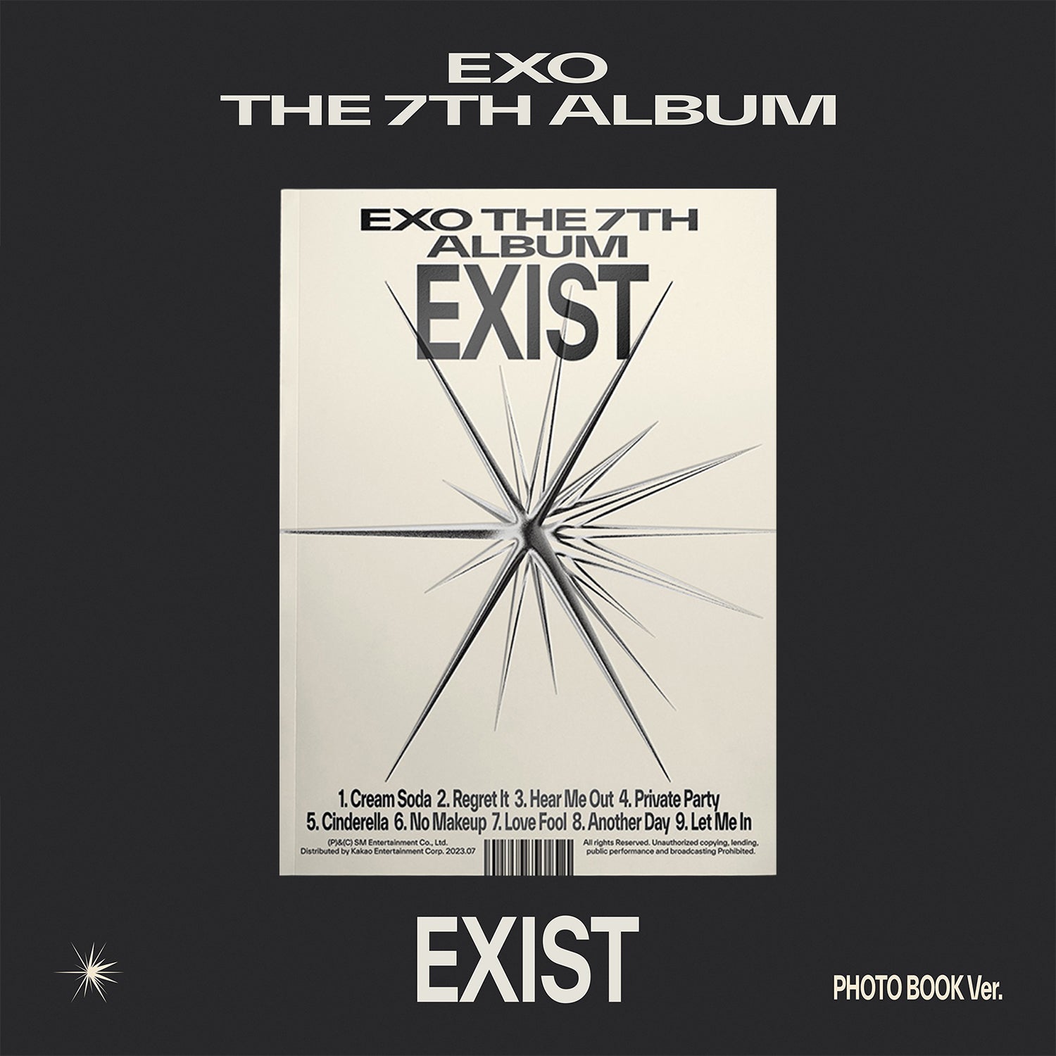EXO 7th Album 'EXIST' Photobook - K-Pop Collectible Merchandise for Fans, Perfect for Display & Gifts