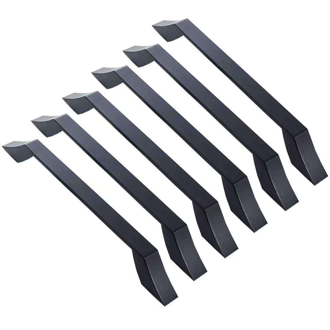 6-Pack Black Single Hole Cabinet Handles - Durable Drawer Pulls & Cupboard Knobs for Kitchen, Bathroom & Furniture (6 Pcs) - Perfect for Dressers, Wardrobes & Storage Cabinets