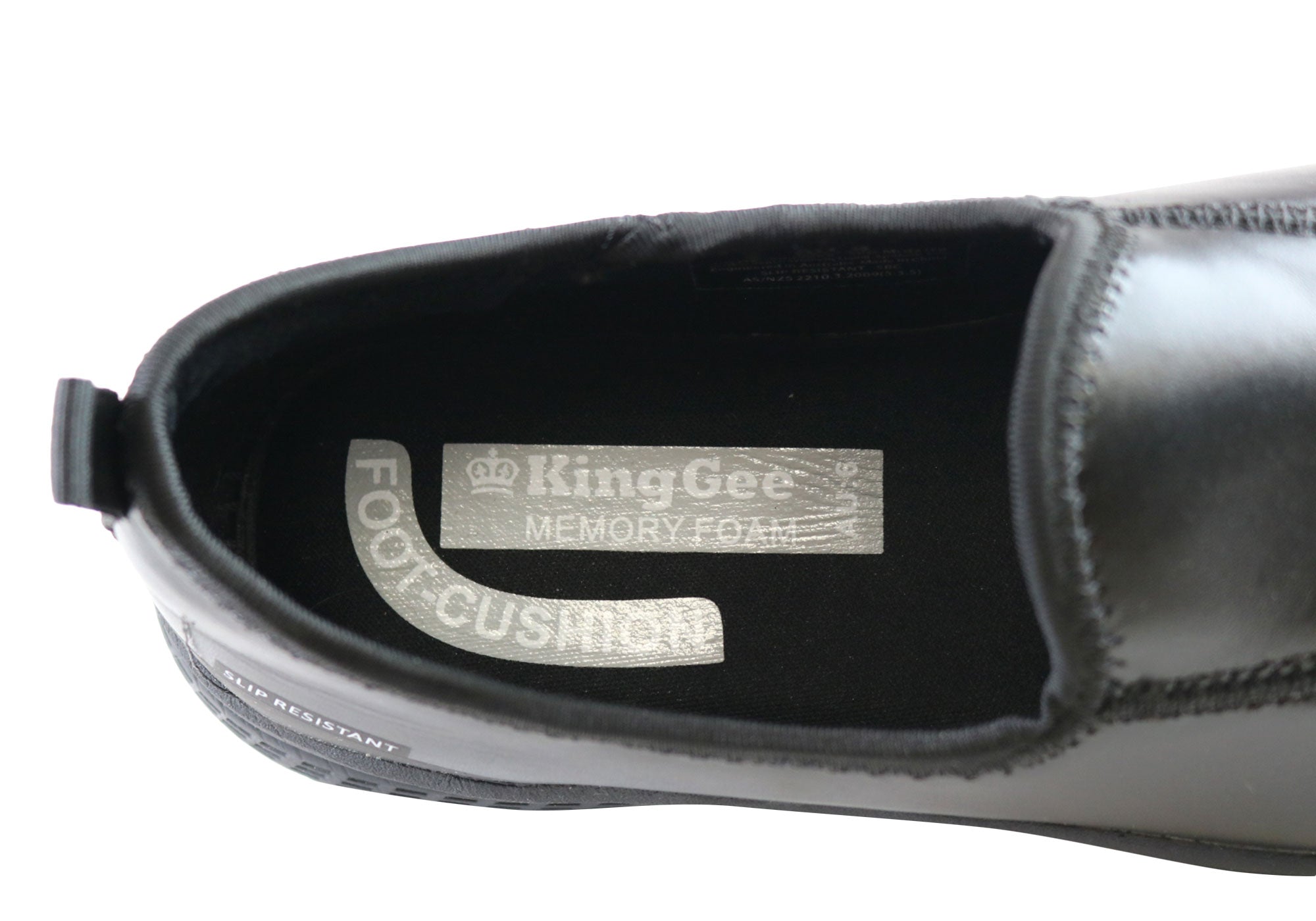 King Gee Superlite Slip-Resistant Women's Work Shoes - Comfortable Slip-On Safety Footwear for Nurses, Chefs & Hospitality Professionals
