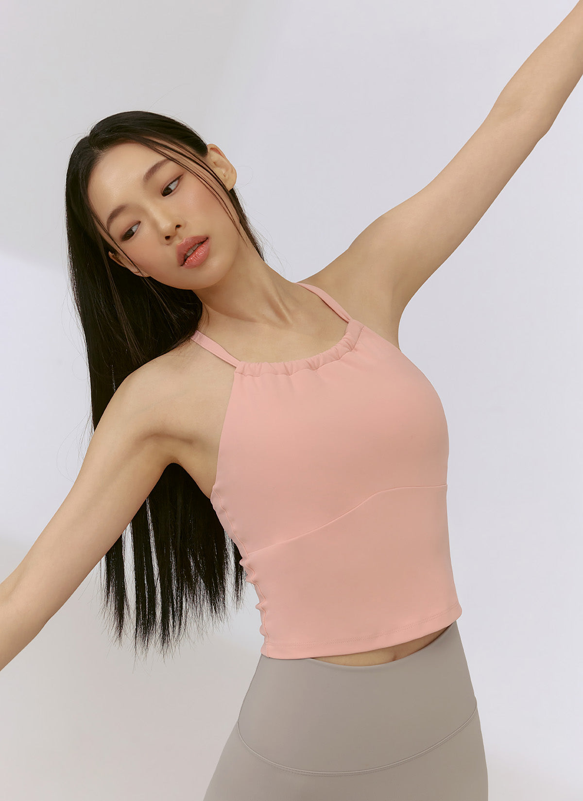 Black Label Power Rise Halter Neck Crop Top - Sexy Workout Tank Top for Women | Gym, Yoga & Summer Fashion | Perfect for Fitness, Running & Casual Wear