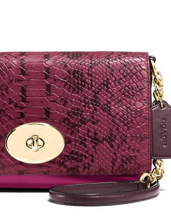 Coach Crosstown Crossbody Bag in Colorblock Exotic Embossed Leather - Stylish & Durable for Work, Travel & Everyday Use