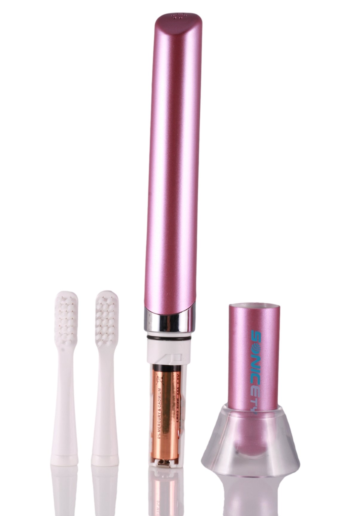 Dream Pink HI-928 Electric Toothbrush - Portable Travel Size Toothbrush with USB Charging for Home & On-the-Go Oral Care