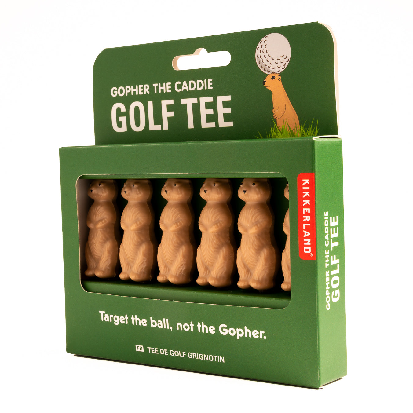 Premium Gopher The Caddie Golf Tee - Durable Plastic Golf Accessories for Driving Range & Course Play - Perfect for Golf Training & Practice Sessions