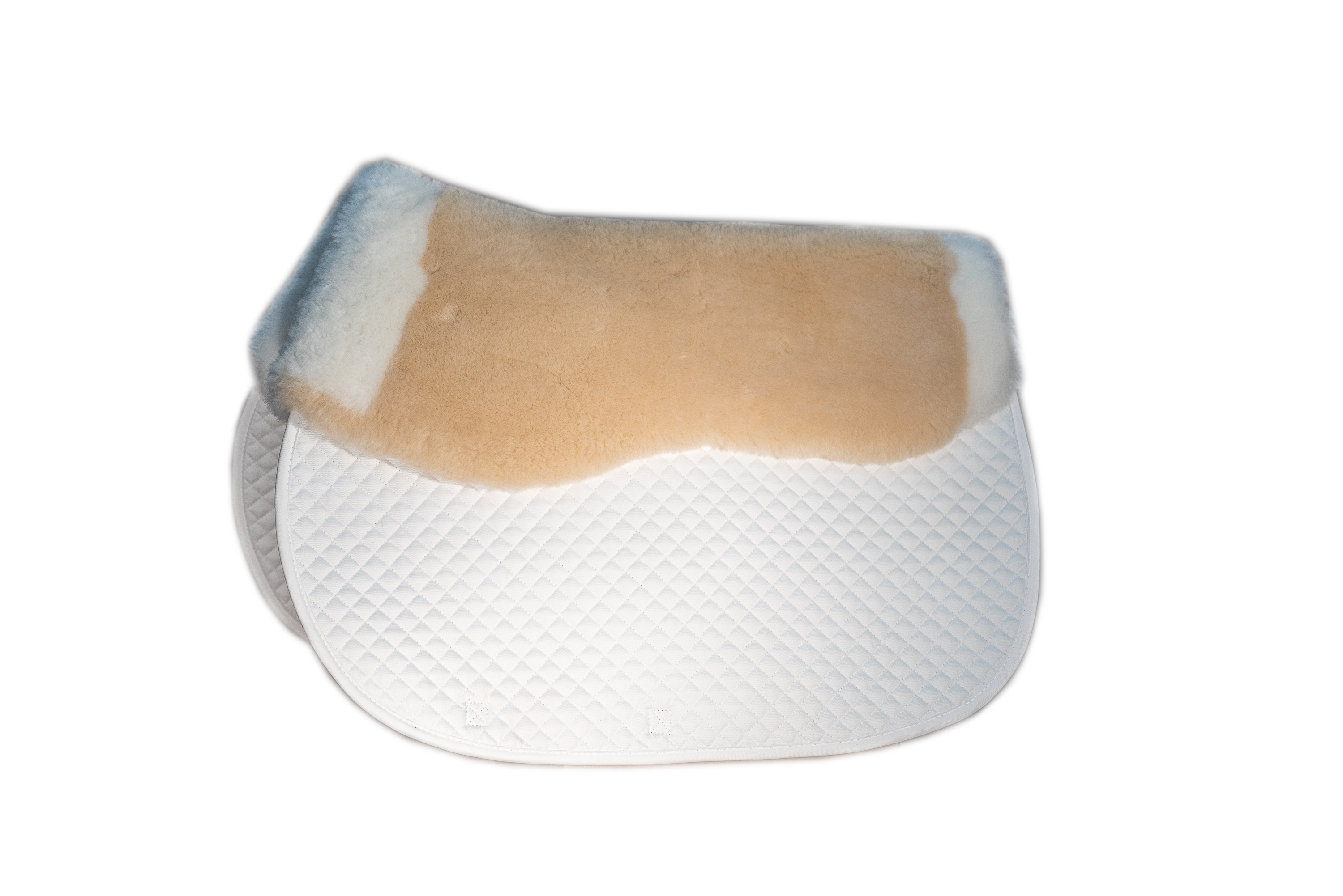 Premium Sheepskin Quilted All-Purpose Square Pad with Perfect Balance Technology - Ideal for Horse Riding, Dressage & Equestrian Training